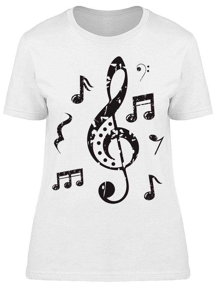Smartprints Music Scale Design Women's T-Shirt - Stylish & Comfortable Cotton Tee for Casual Wear, Concerts & Music Lovers