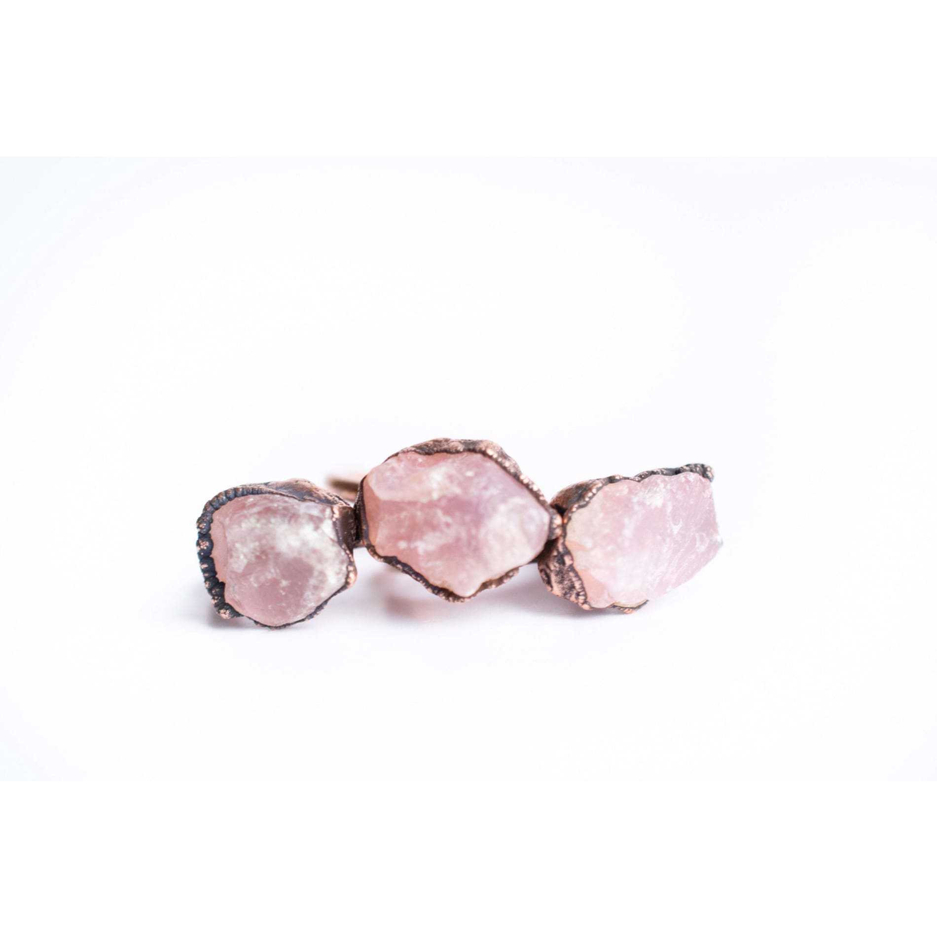 Rose Quartz Copper Ring for Women - Elegant Healing Crystal Jewelry for Love & Positive Energy | Perfect for Gifts, Meditation & Everyday Wear
