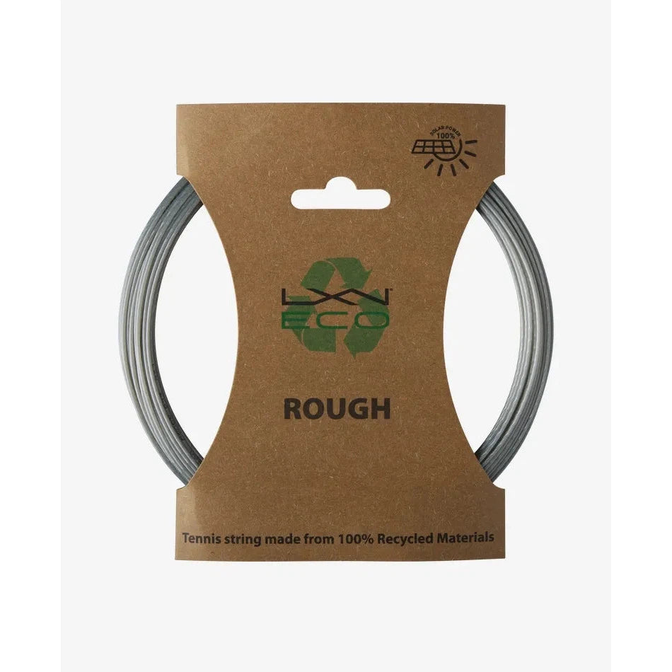 Luxilon Eco Rough 17 Grey Tennis String - High Performance Polyester for Spin & Control - Perfect for Competitive Play & Advanced Players