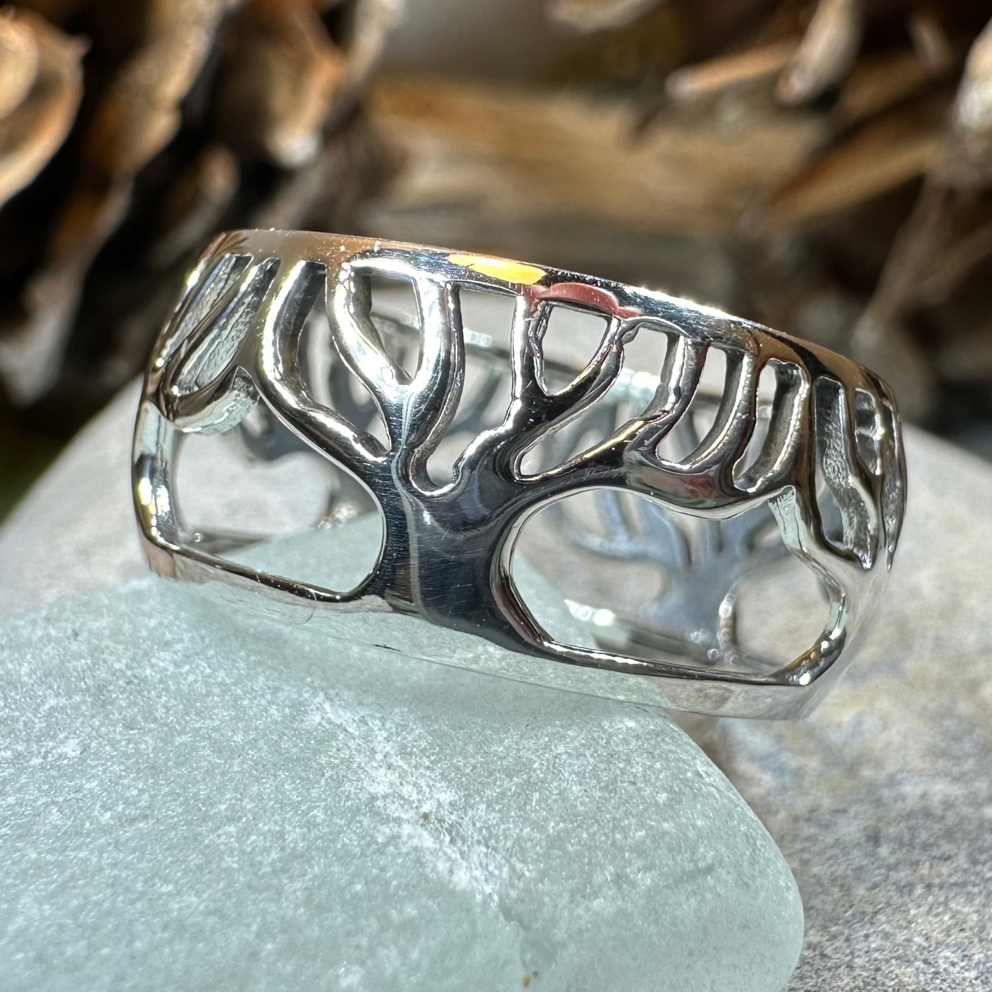 Freya Tree of Life Sterling Silver Ring for Women - Elegant Nature Inspired Jewelry Gift for Birthday, Anniversary & Spiritual Occasions