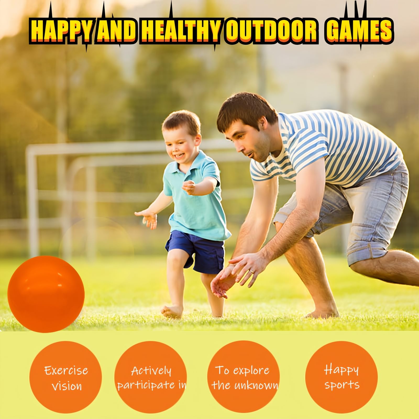6 Pack 9 Inch Inflatable Bouncy Balls with Hand Pump - Fun Indoor Outdoor Play Balls for Kids Birthday Parties, School Activities & Backyard Games