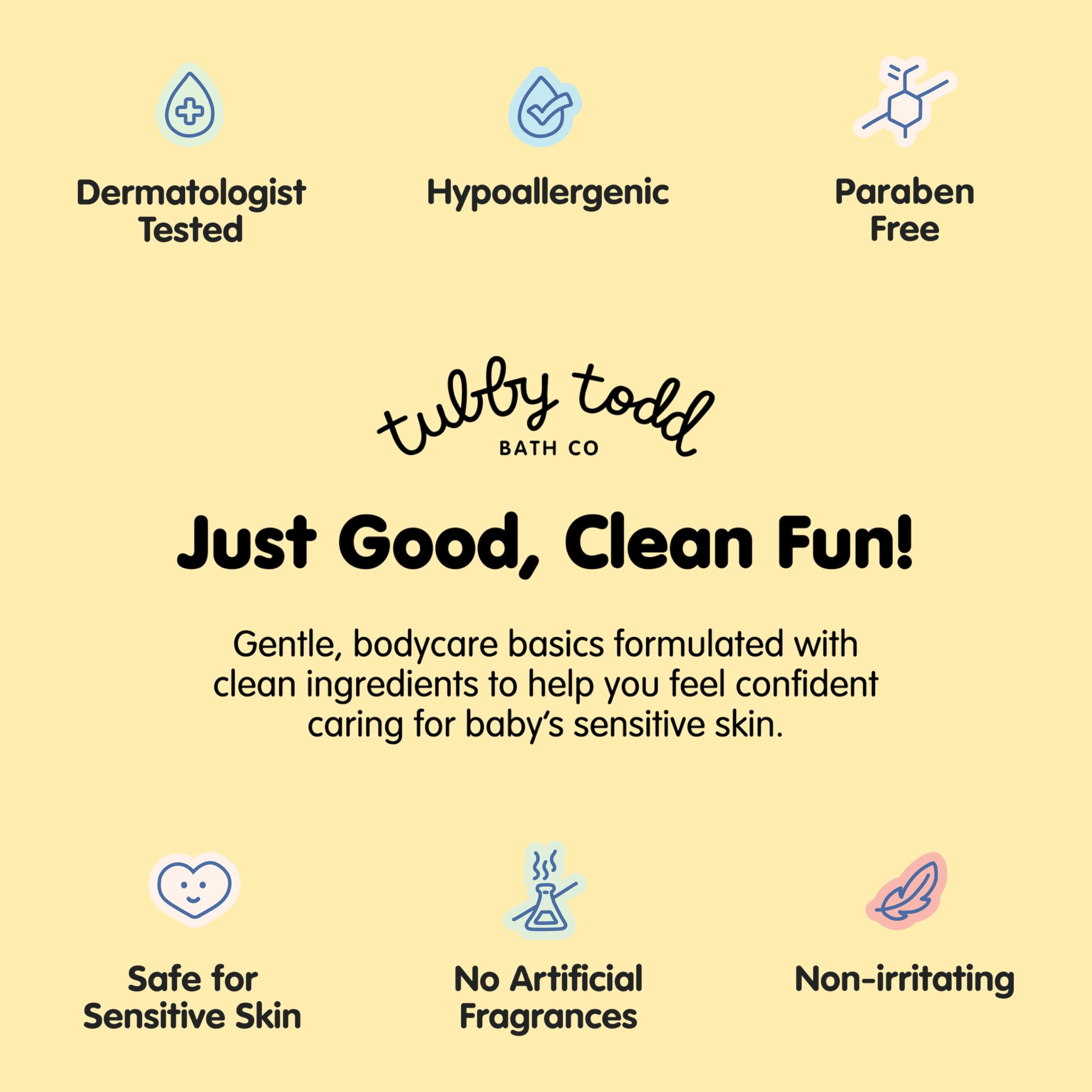 Tubby Todd Sensitive Skincare Gift Set for New Moms & Babies - Fragrance-Free Baby Shampoo & Body Wash 8.5oz, All Over Ointment 2oz, Belly Oil 2oz & Nipple Balm 1.9oz - Perfect for Baby Showers, Newborn Care & Postpartum Recovery