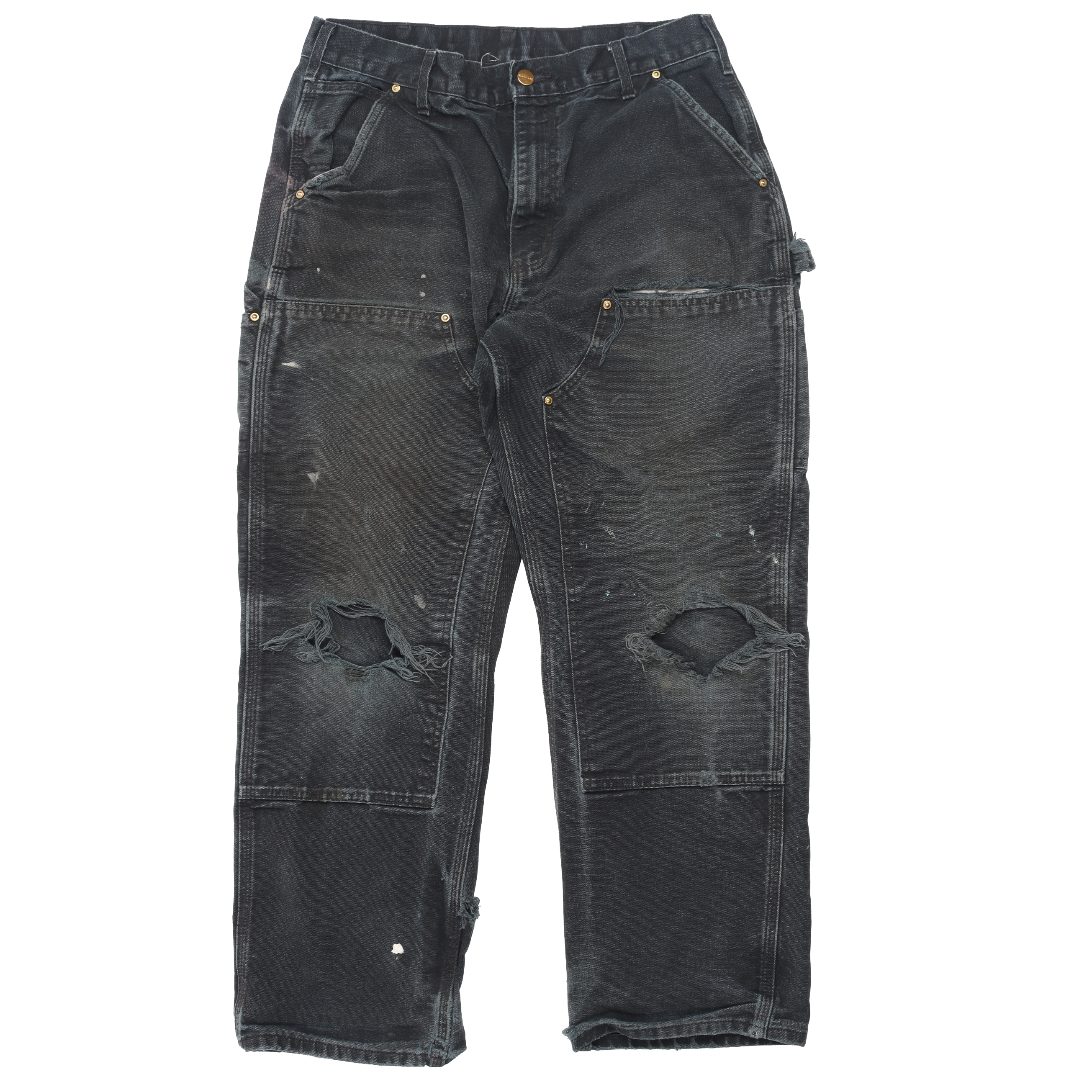 Vintage 1990s Retro Work Pants for Men - Durable Cotton Cargo Pants with Multiple Pockets - Perfect for Construction, Hiking & Outdoor Workwear