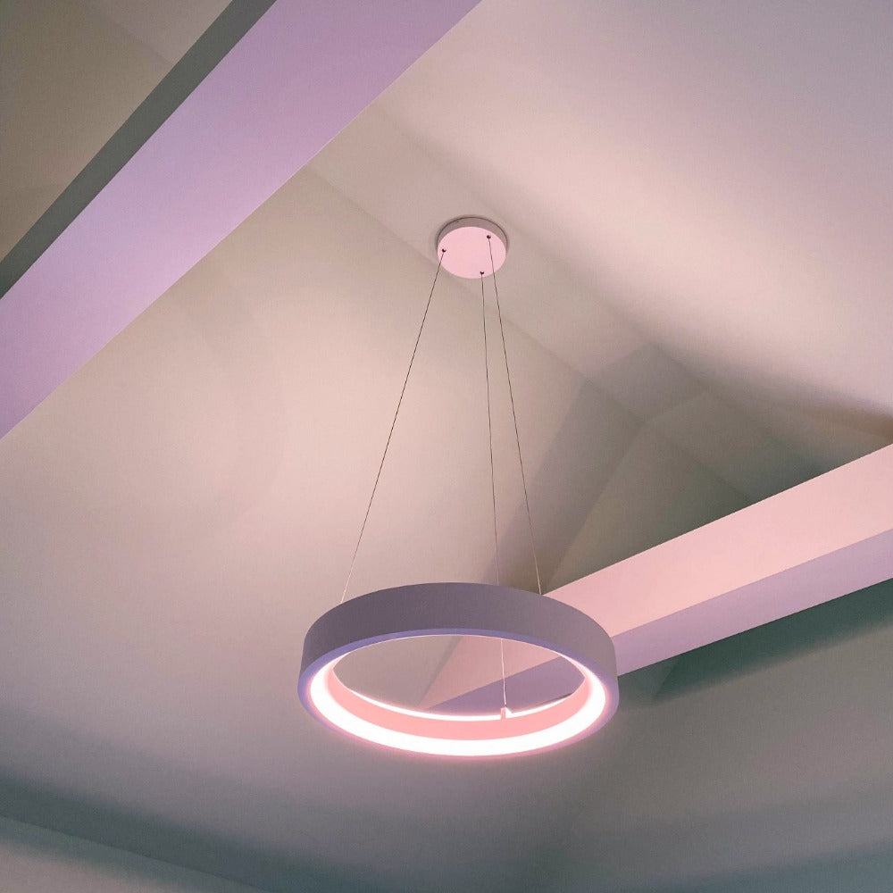 ET2 iCorona Modern LED Pendant Light - Energy Efficient Hanging Fixture for Dining Room, Kitchen Island & Living Room Decor