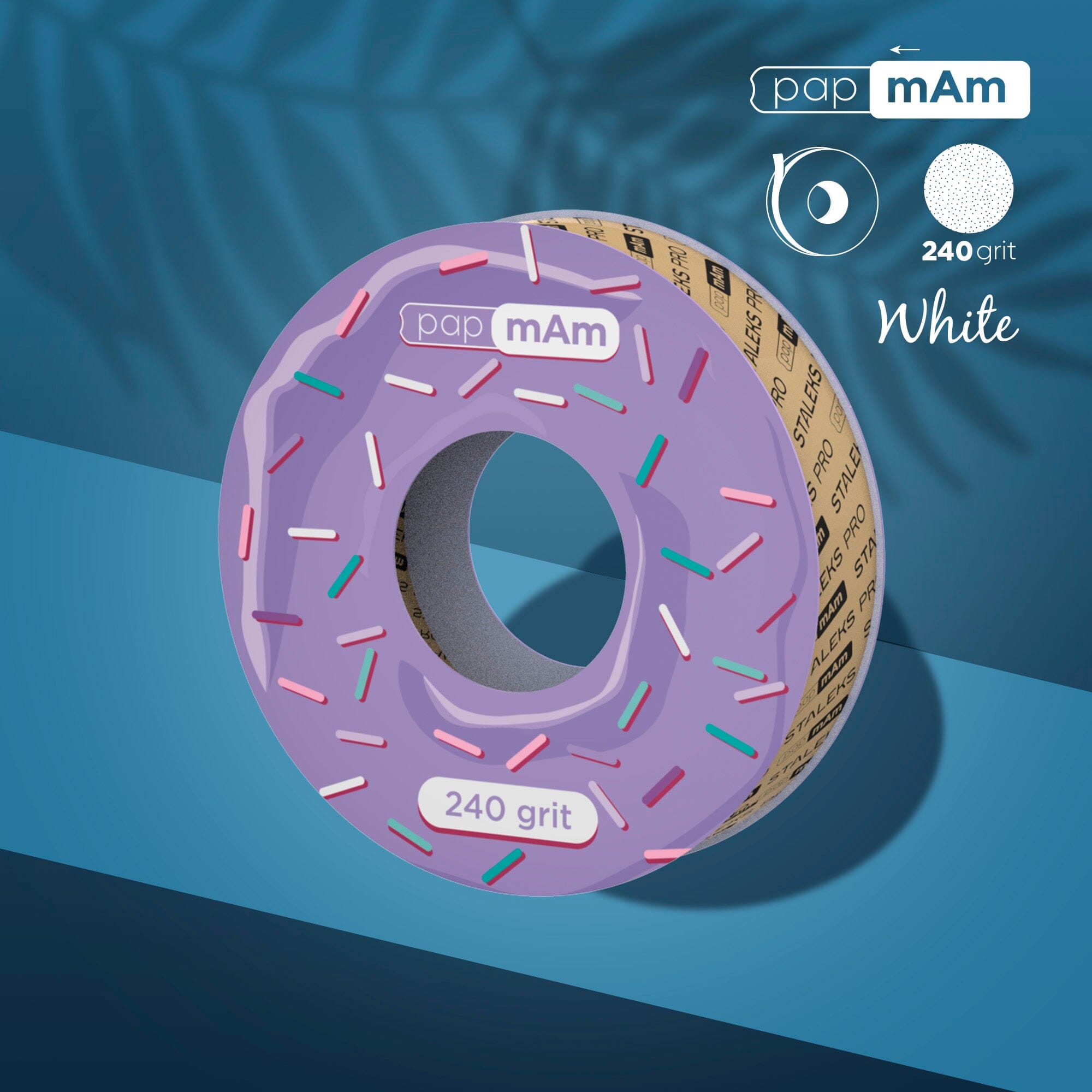 Staleks 240 Grit Disposable White Abrasive Tape - Expert Grade for Nail Filing & Manicure - Perfect for Salon & Home Use