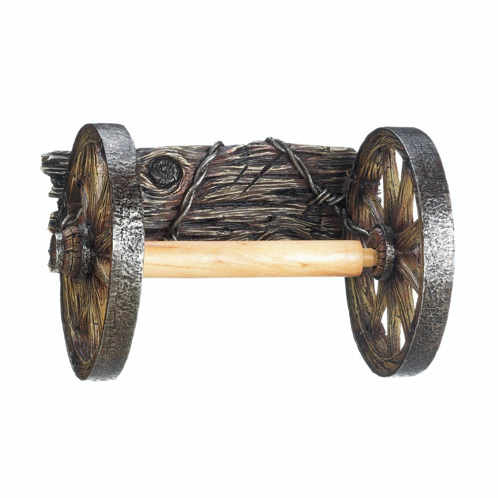 Smart Living Decorative Wall Mount Toilet Paper Holder - Modern Bathroom Tissue Dispenser for Home & Office Use
