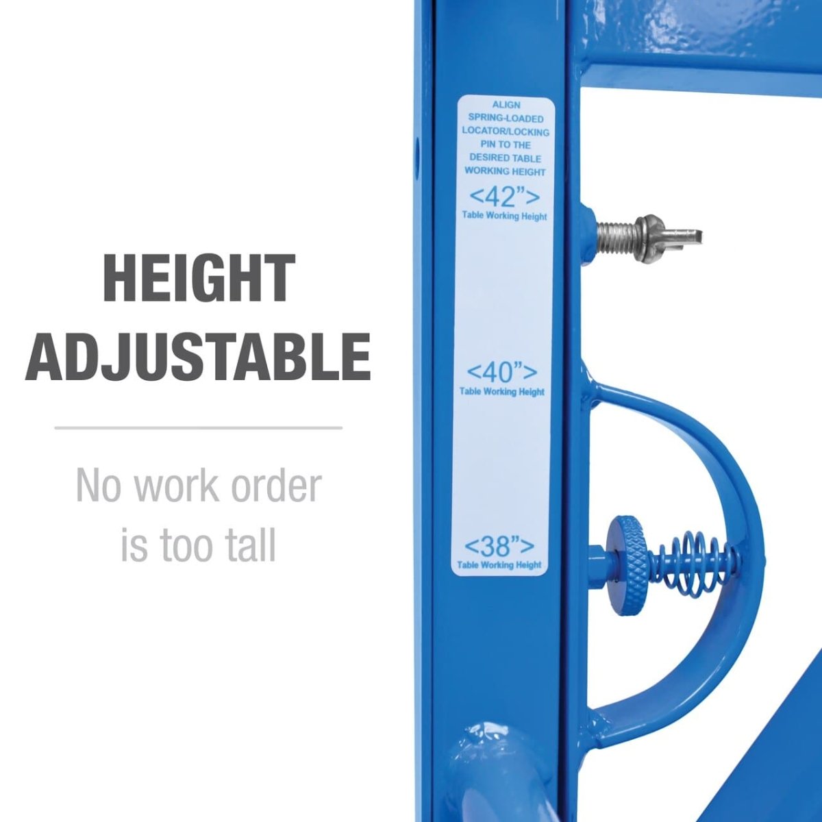 Adjustable Modular Fabrication Table - Heavy Duty Workbench for Woodworking, Metalworking & DIY Projects - Perfect for Home Garage, Workshop & Professional Use