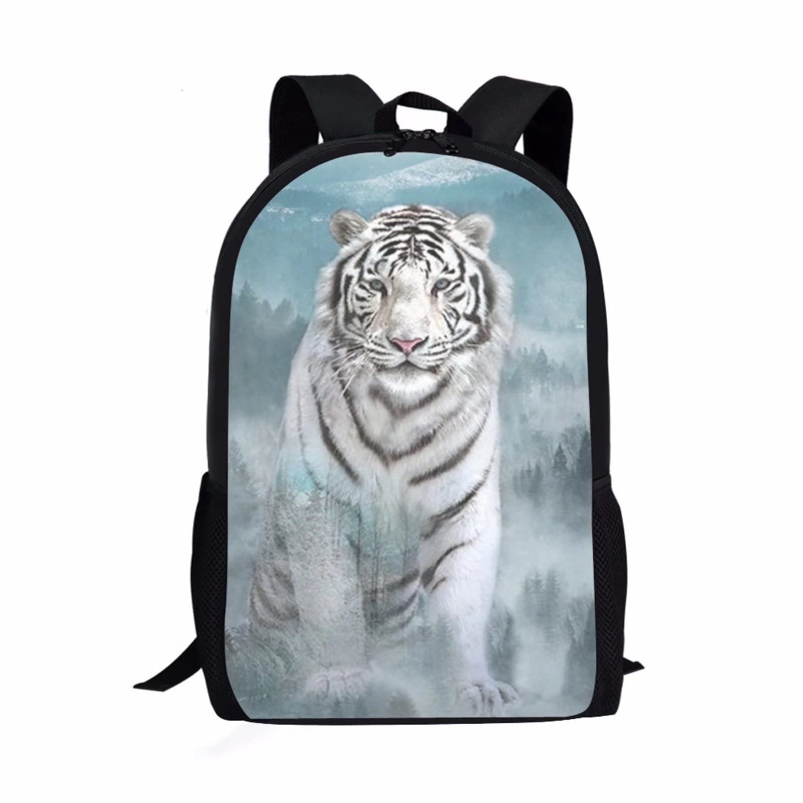3D Tiger Backpack for School, Travel & Outdoor - Large Capacity Breathable Daypack for Kids, Men & Middle School Students - Perfect for Hiking, Camping & Daily Use