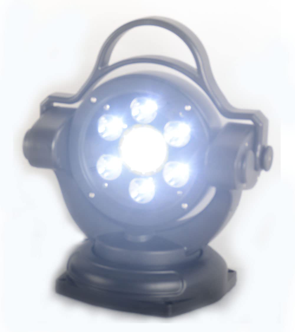 90W 11-Inch LED Search Light with 360° Rotation & Remote Control - 9-32V Waterproof Spot Work Light for Offroad, Hunting, SUV, ATV, 4WD, Truck & Boat Lighting - Perfect for Foggy Conditions & Night Driving