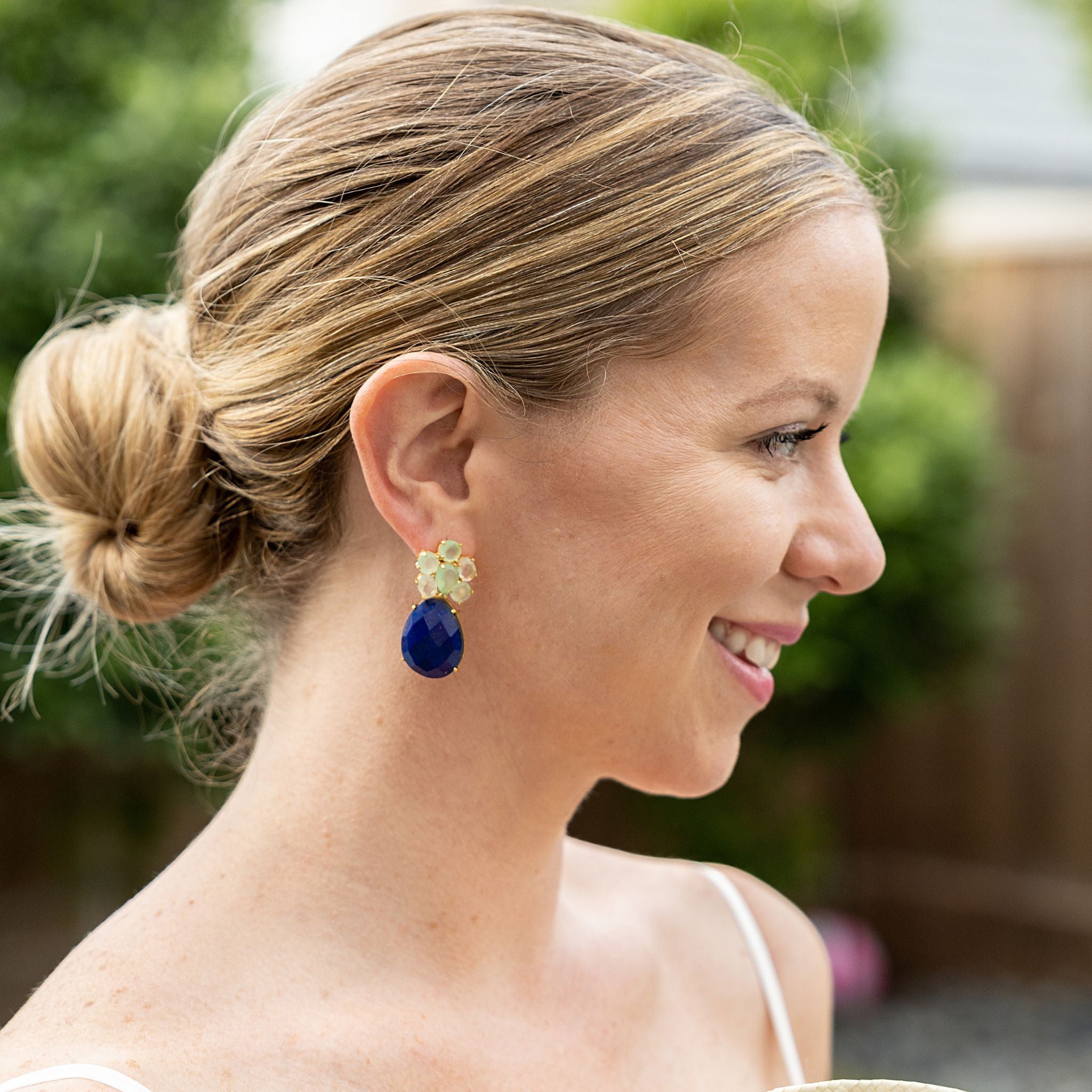 After Sunset Drop Earrings for Women - Elegant Dangle Earrings with Crystal Beads | Perfect for Evening Parties, Weddings & Date Nights