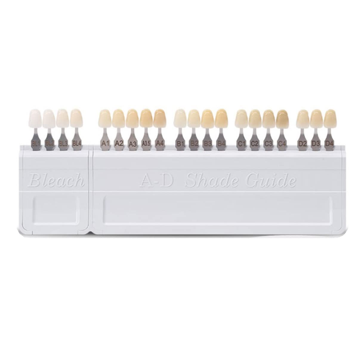 20 Color Dental Shade Guide - Professional Tooth Whitening Chart for Dentists & Dental Labs | Perfect for Veneers, Crowns & Denture Color Matching
