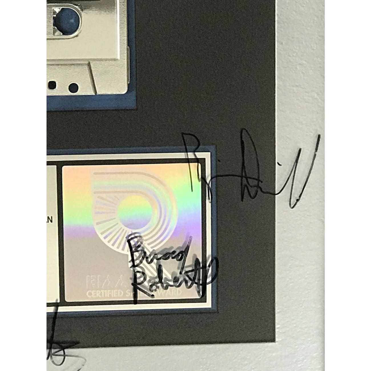 Crash Test Dummies God Shuffled His Feet RIAA Platinum Album Award - Signed by Band Members - Rare Collectible Music Memorabilia - Perfect for Music Fans & Record Collectors