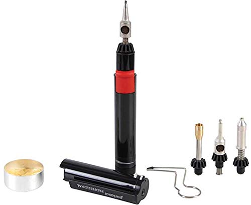 Velleman Gas/Set Semi-Professional Complete Soldering Kit - Portasol for DIY, Electronics & Home Repairs (Grades 1-12) | Perfect for School Projects, Circuit Board Work & Small Metal Repairs
