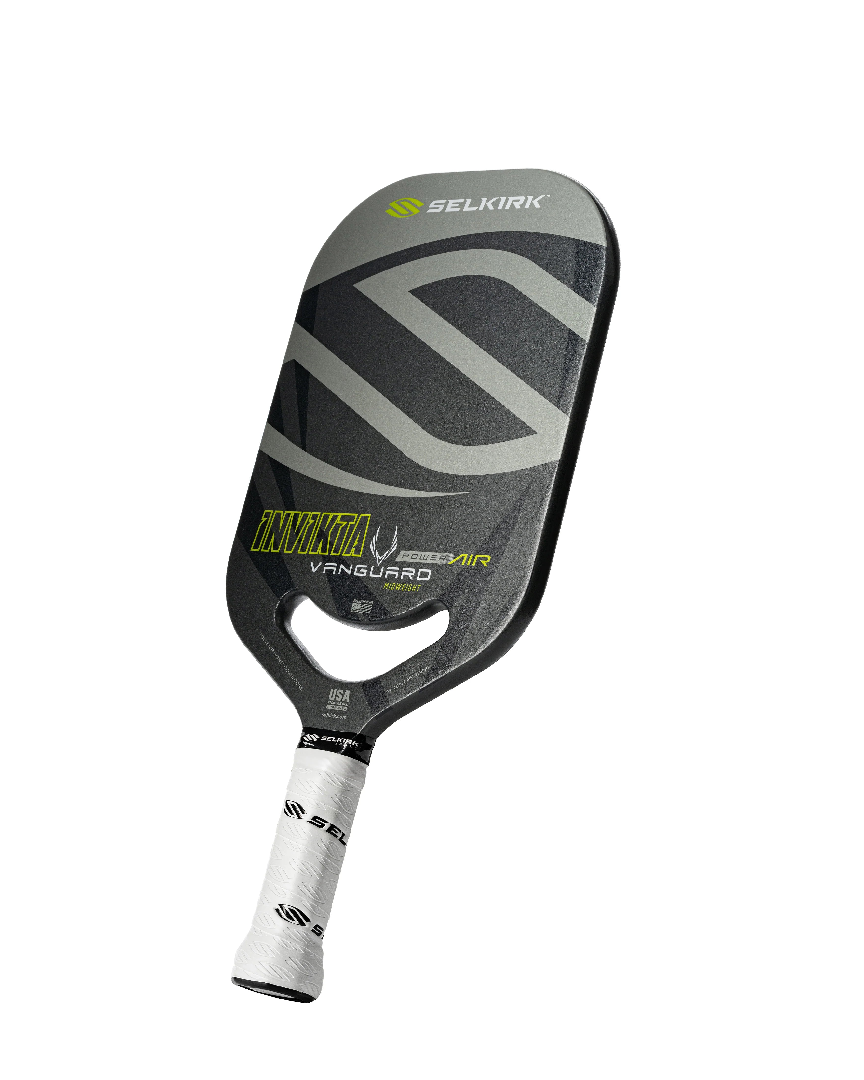 Selkirk VANGUARD Power Air Pickleball Paddle - Lightweight & Durable Grey Paddle for Competitive Play - Perfect for Outdoor & Indoor Pickleball Games