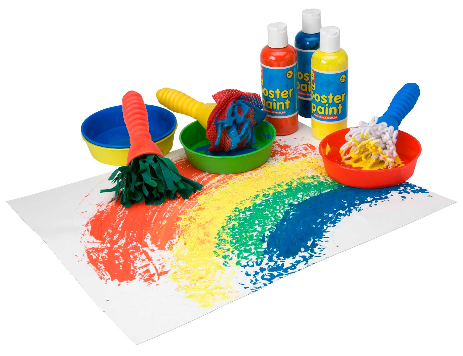 Alex Toys Little Hands 3 Funky Brushes - Kids Paint Brushes Set for Toddlers & Preschoolers - Perfect for Arts & Crafts, DIY Projects & Early Childhood Development Activities