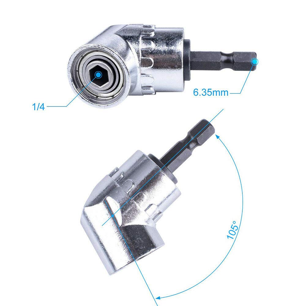 Right Angle Drill Adapter 105° 1/4