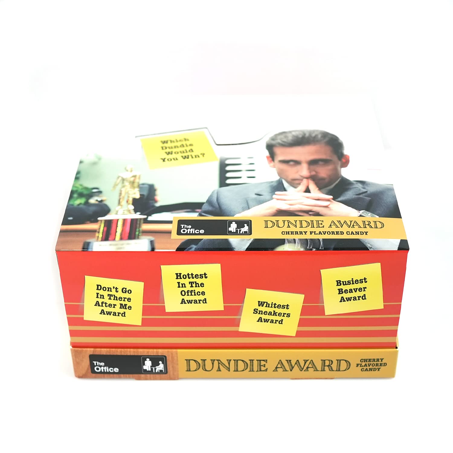 Funny The Office Dundie Award Cherry Flavored Candy (9 Pack) with 2 Gosutoys Stickers - Perfect for TV Show Fans, Office Parties & Gift Exchanges