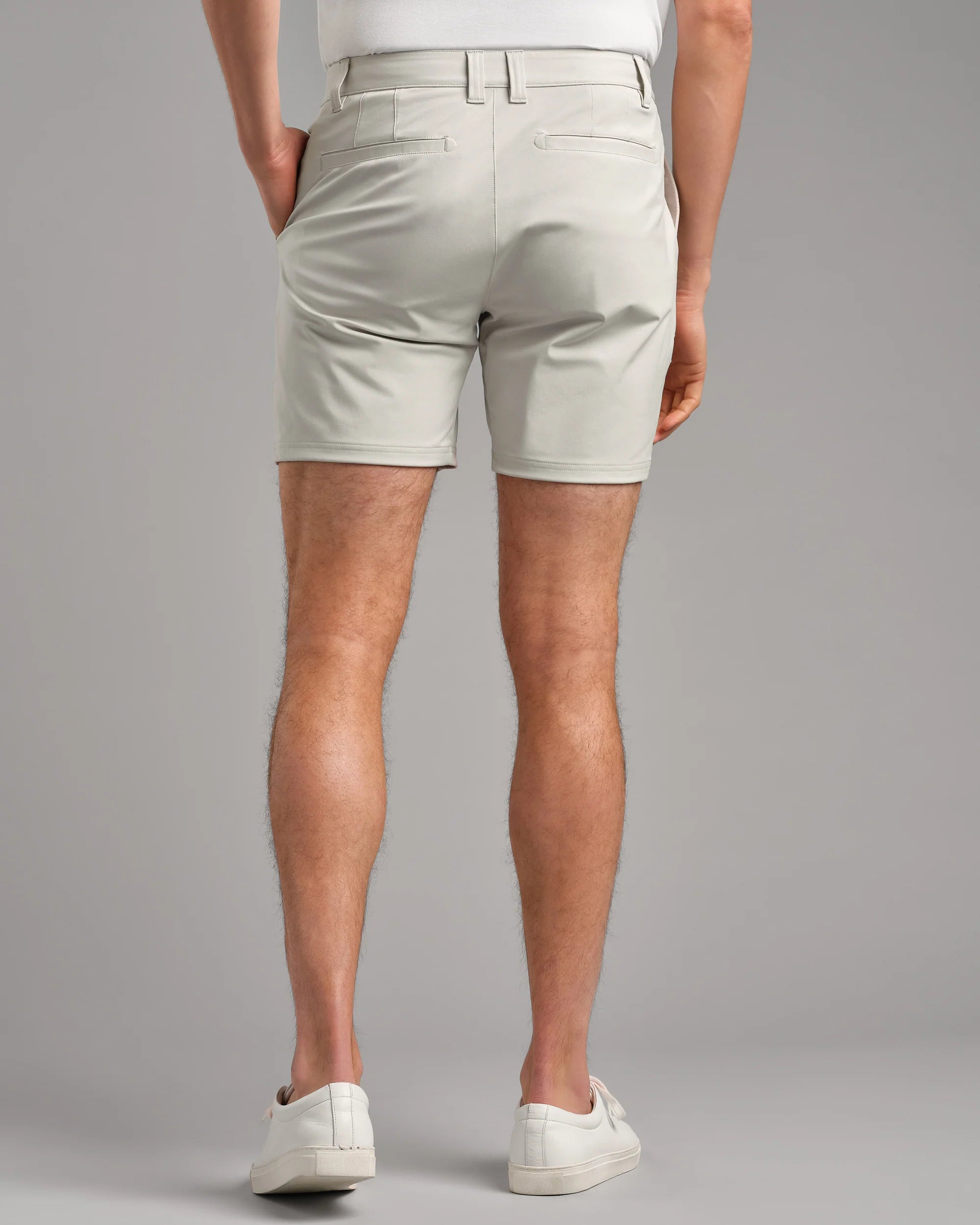 Rhone Men's 7 Inch Commuter Shorts - Quick-Dry Athletic Shorts with Pockets for Running, Gym & Travel | Stone Color