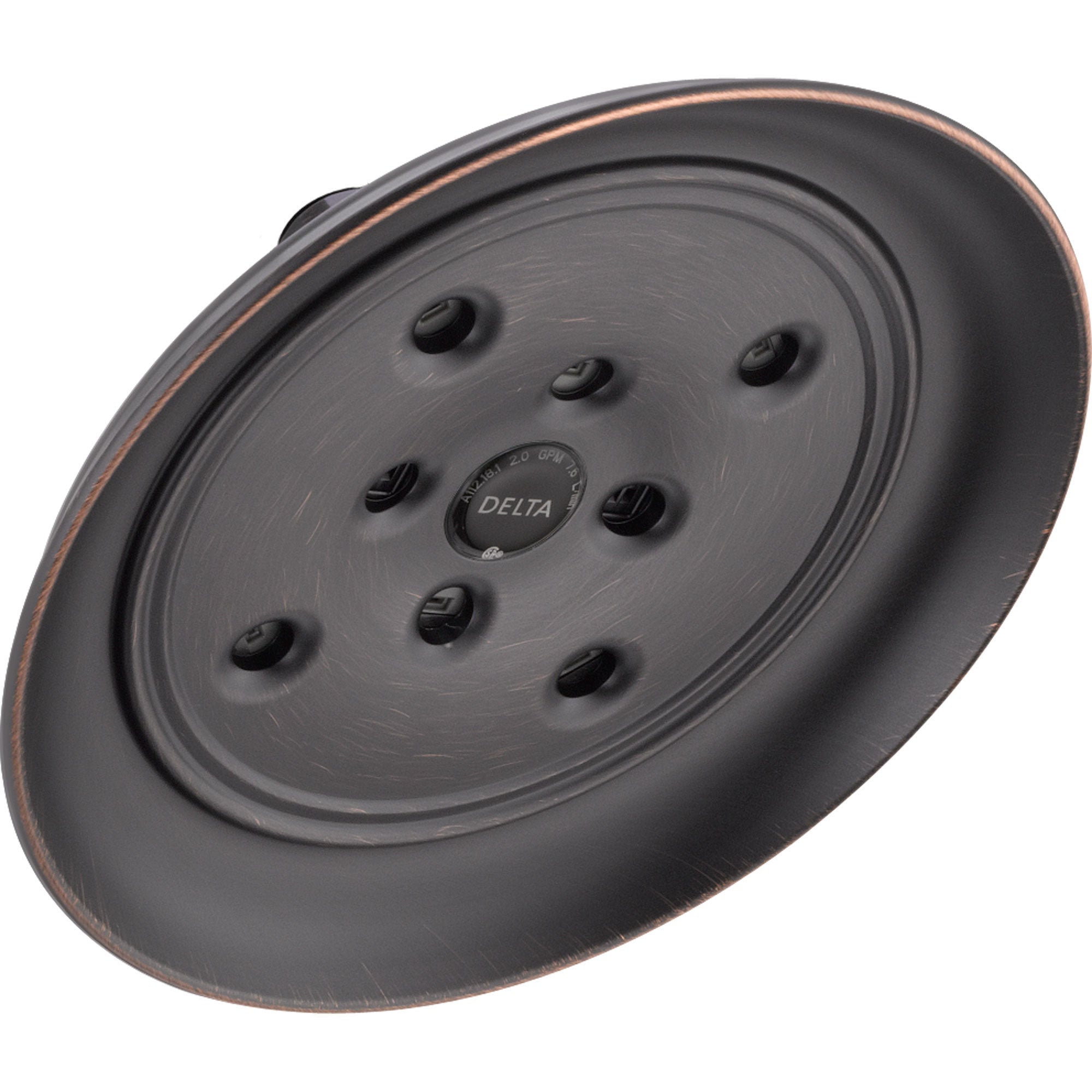 Delta 1 Spray 8-inch Large Rain H2Okinetic Shower Head in Venetian Bronze 572287 - Luxurious Rainfall Shower Experience for Spa-Like Relaxation at Home