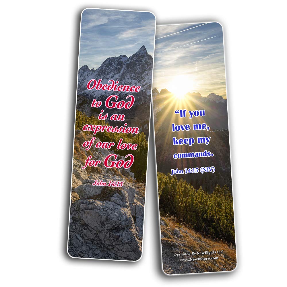 Bible Verses Bookmarks NIV - 12 Pack for Christian Gifts & Stocking Stuffers