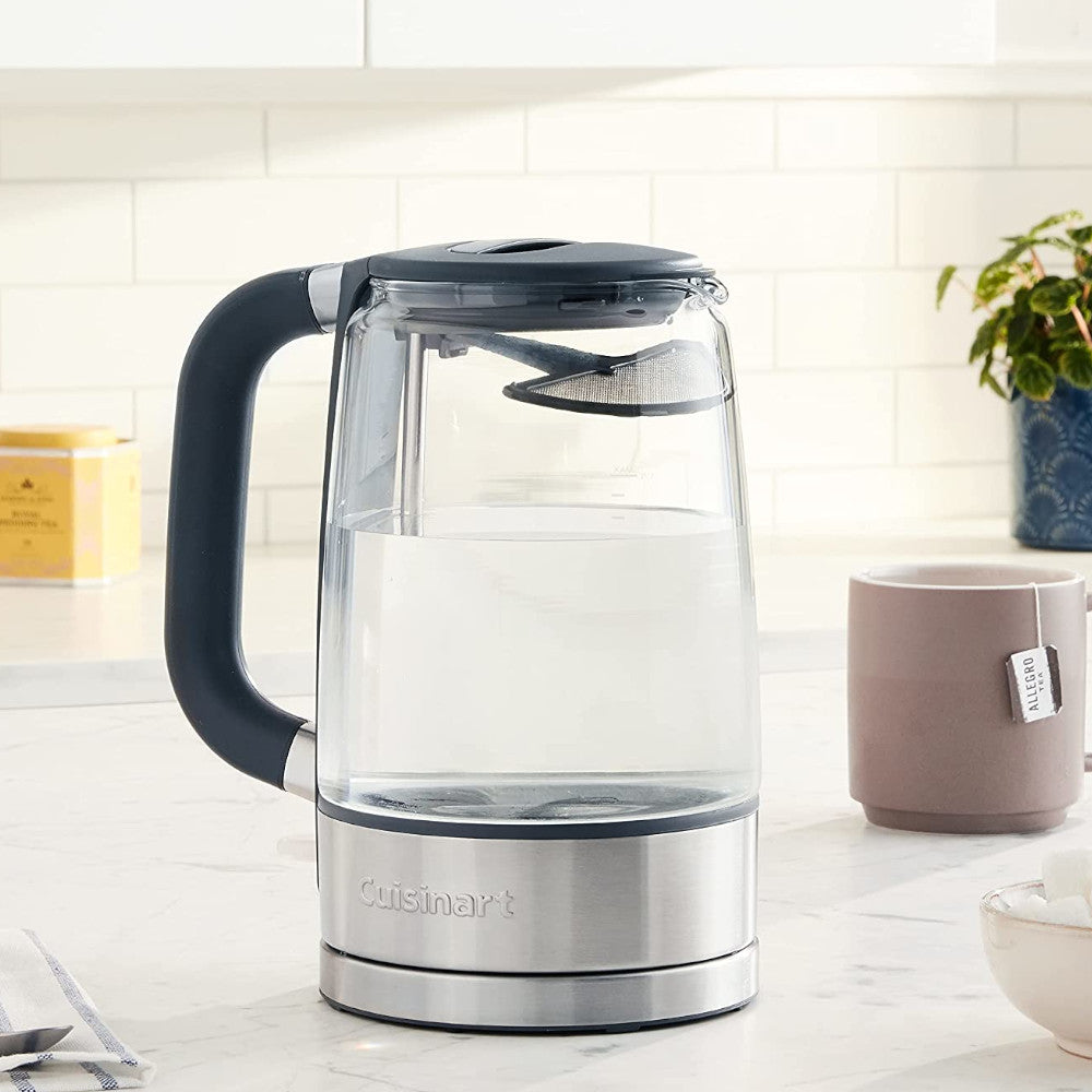 Cuisinart ViewPro Cordless Electric Kettle - Fast Boiling, 1.7L Capacity, Auto Shut-Off & Boil-Dry Protection - Certified Refurbished with Warranty - Perfect for Home, Office & Tea/Coffee Brewing
