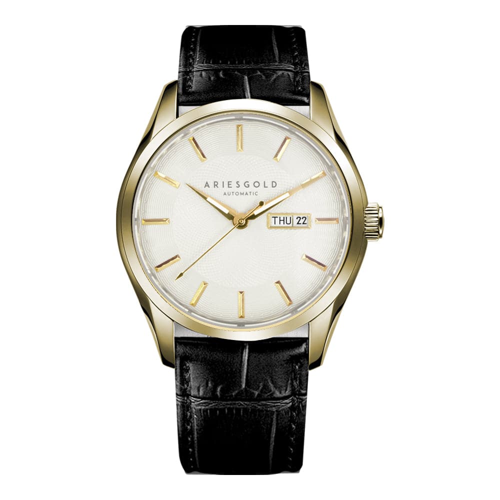 ARIES GOLD PRESIDENT G 9024 G W Luxury Men's Watch - Waterproof & Stainless Steel for Business, Formal & Casual Wear
