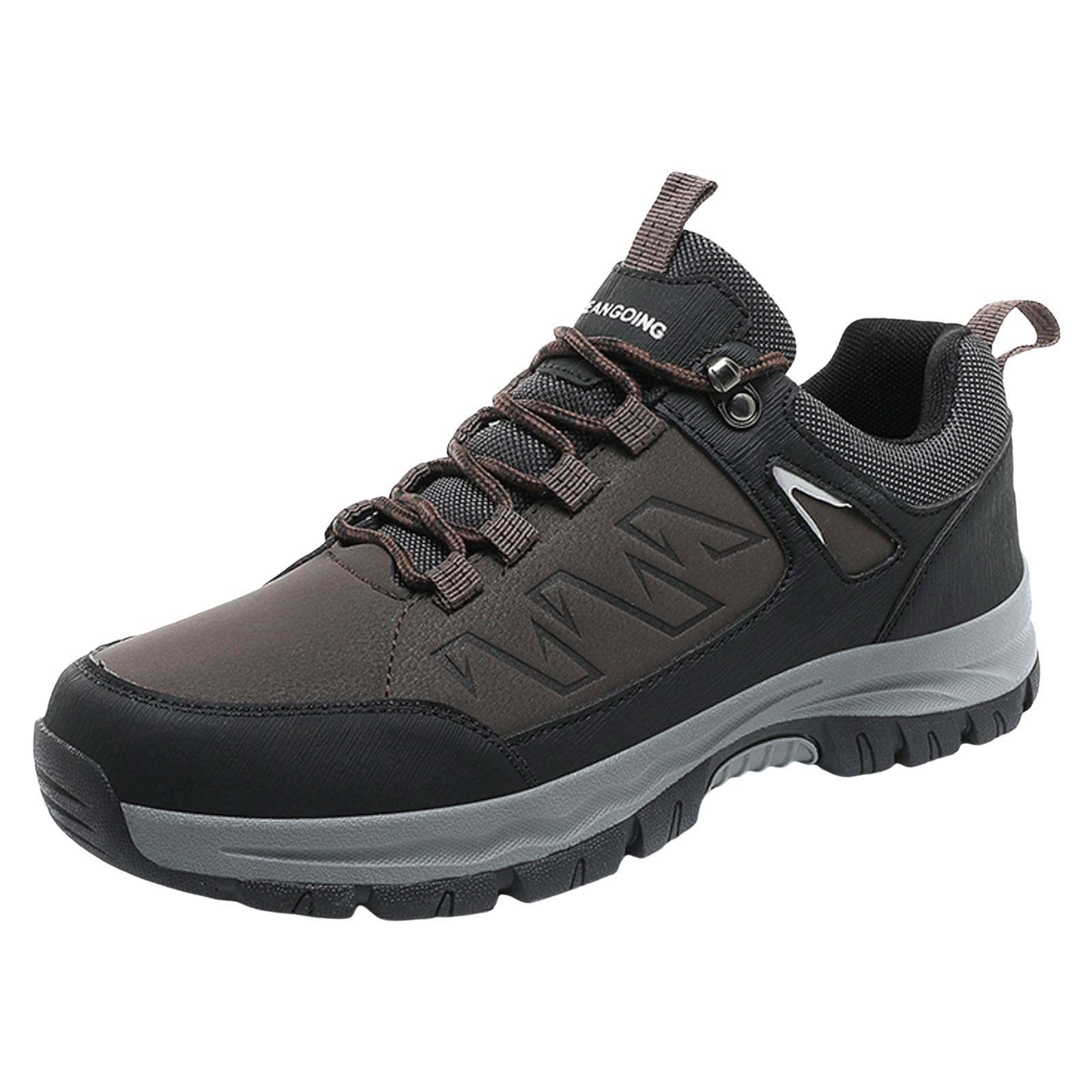 **Men's Waterproof Hiking Shoes - Lightweight Trekking & Running Shoes for Outdoor Fitness, Trail Walking & Camping Adventures**