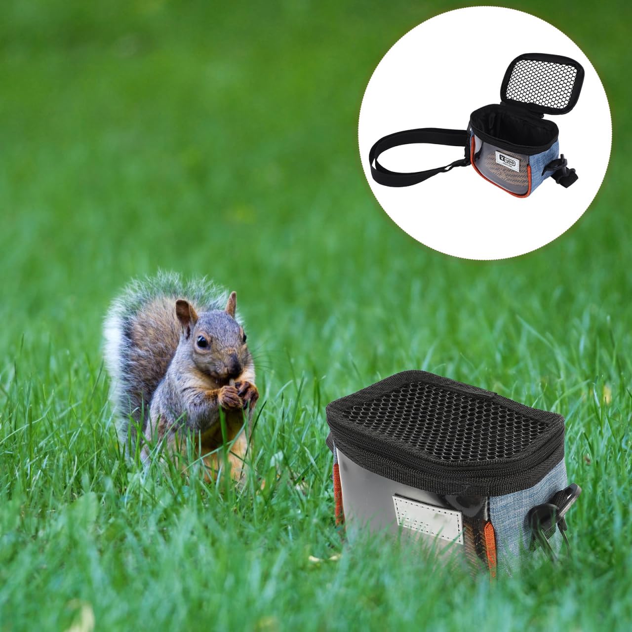 Durable Small Animal Carrier Bag - Messenger Style Pet Travel Organizer for Hamsters, Gliders & Small Pets | Black Lining Handbag Storage | Perfect for Outdoor Adventures & Airplane Travel