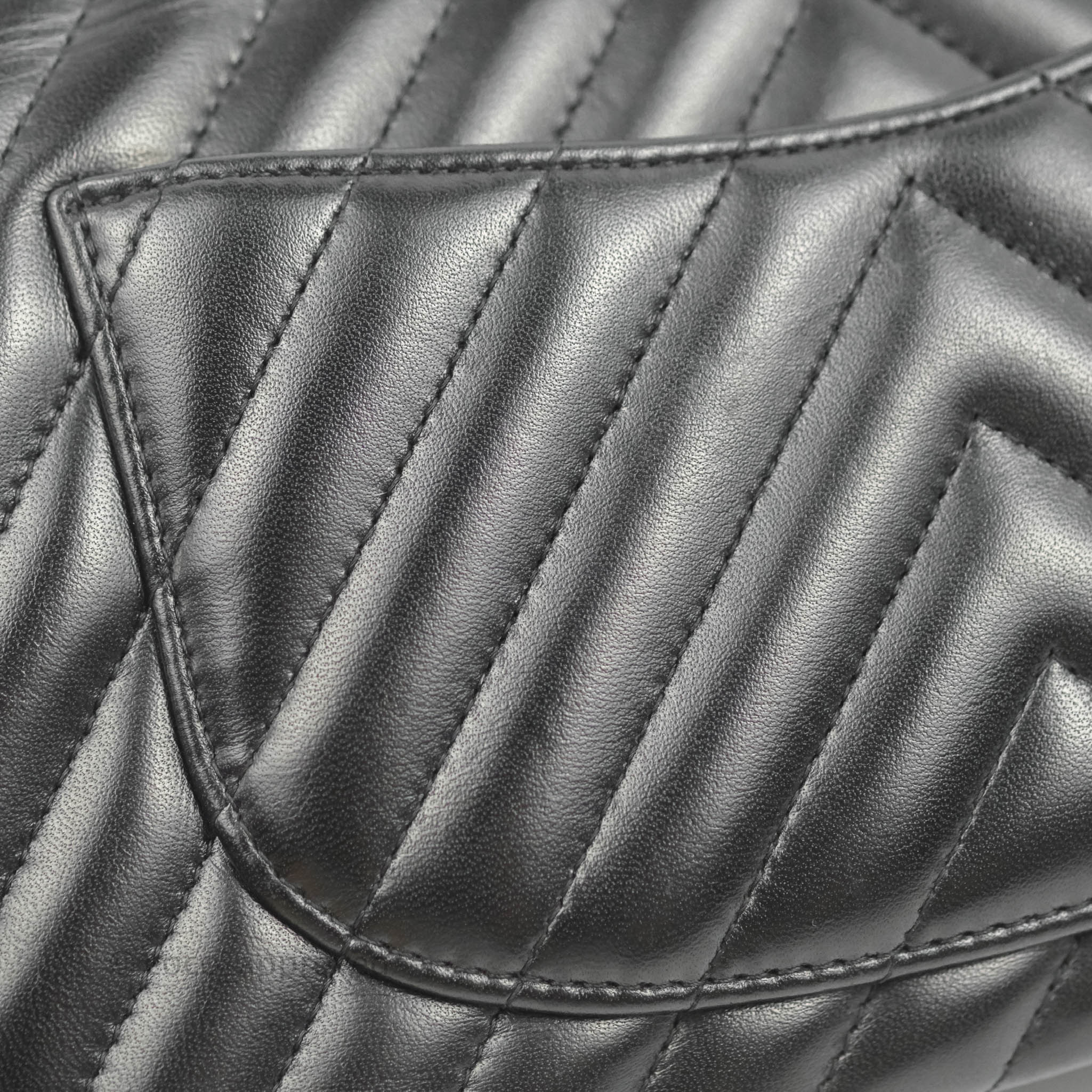 Chanel Classic Chevron Small Medium Double Flap Bag Black Lambskin Leather with Gold Hardware - Luxury Crossbody Purse for Women, Perfect for Date Night & Special Occasions