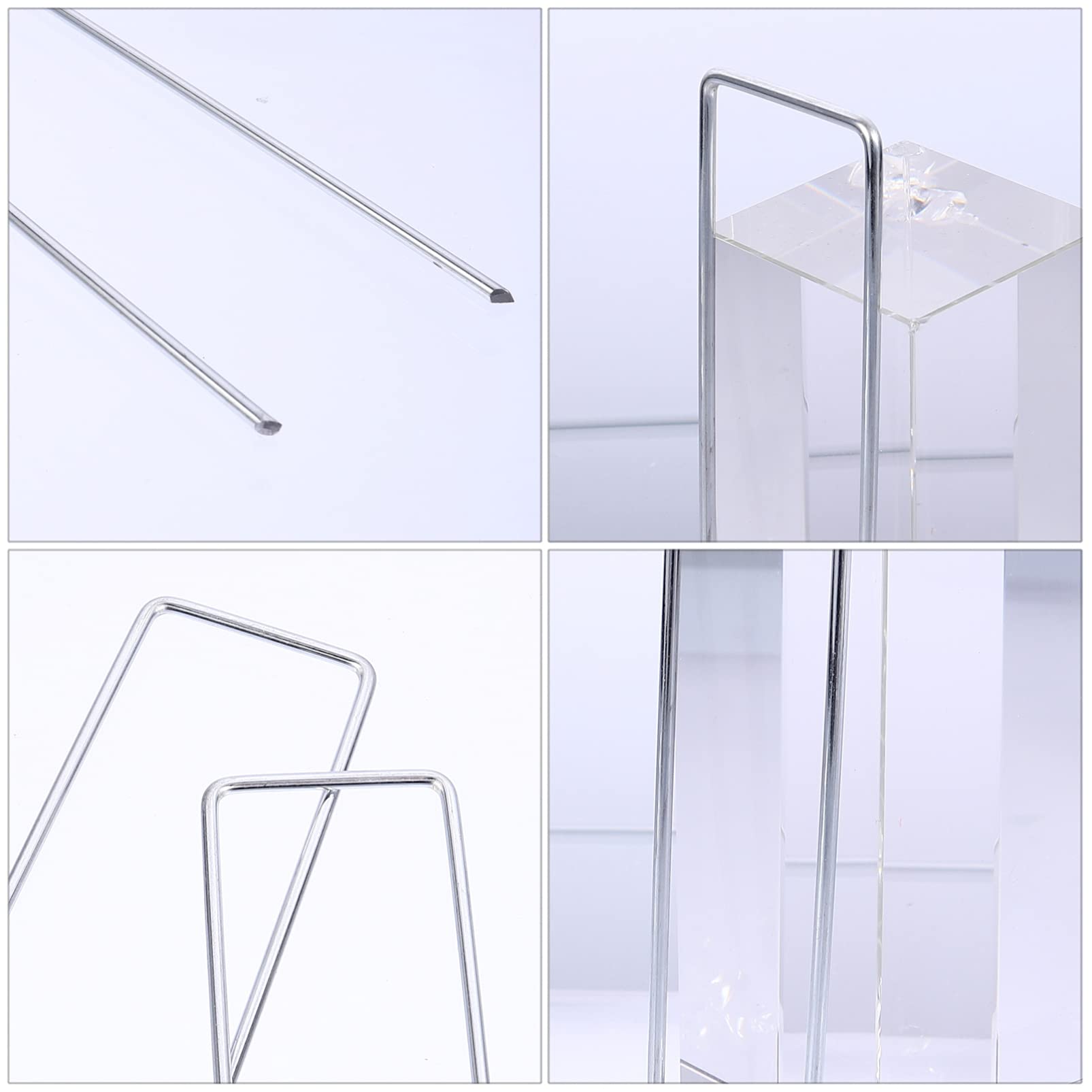 50pcs Heavy Duty U-Shaped Metal Tent Stakes - Galvanized Steel Camping Ground Nails for Outdoor Tents, Tarps & Shelters - Secure Your Canopy, Garden Stakes & Camping Gear in Windy Conditions