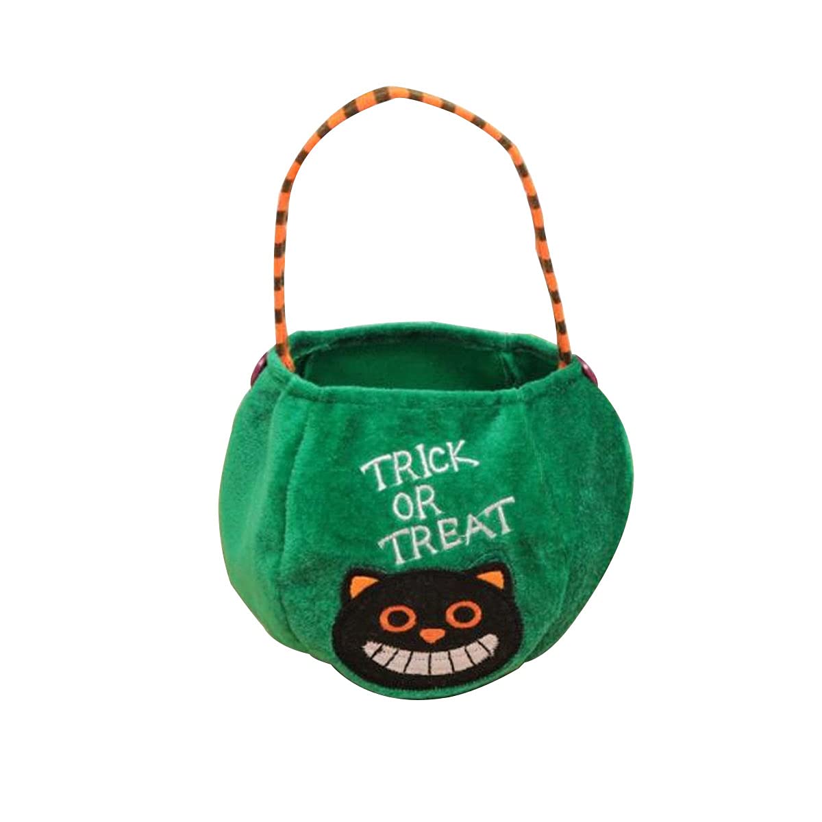 Halloween Pumpkin Face Candy Tote Bag - Cute Trick or Treat Felt Bag with Handle for Kids Costume Party - Perfect for Trick-or-Treating, Halloween Parties & Candy Collection