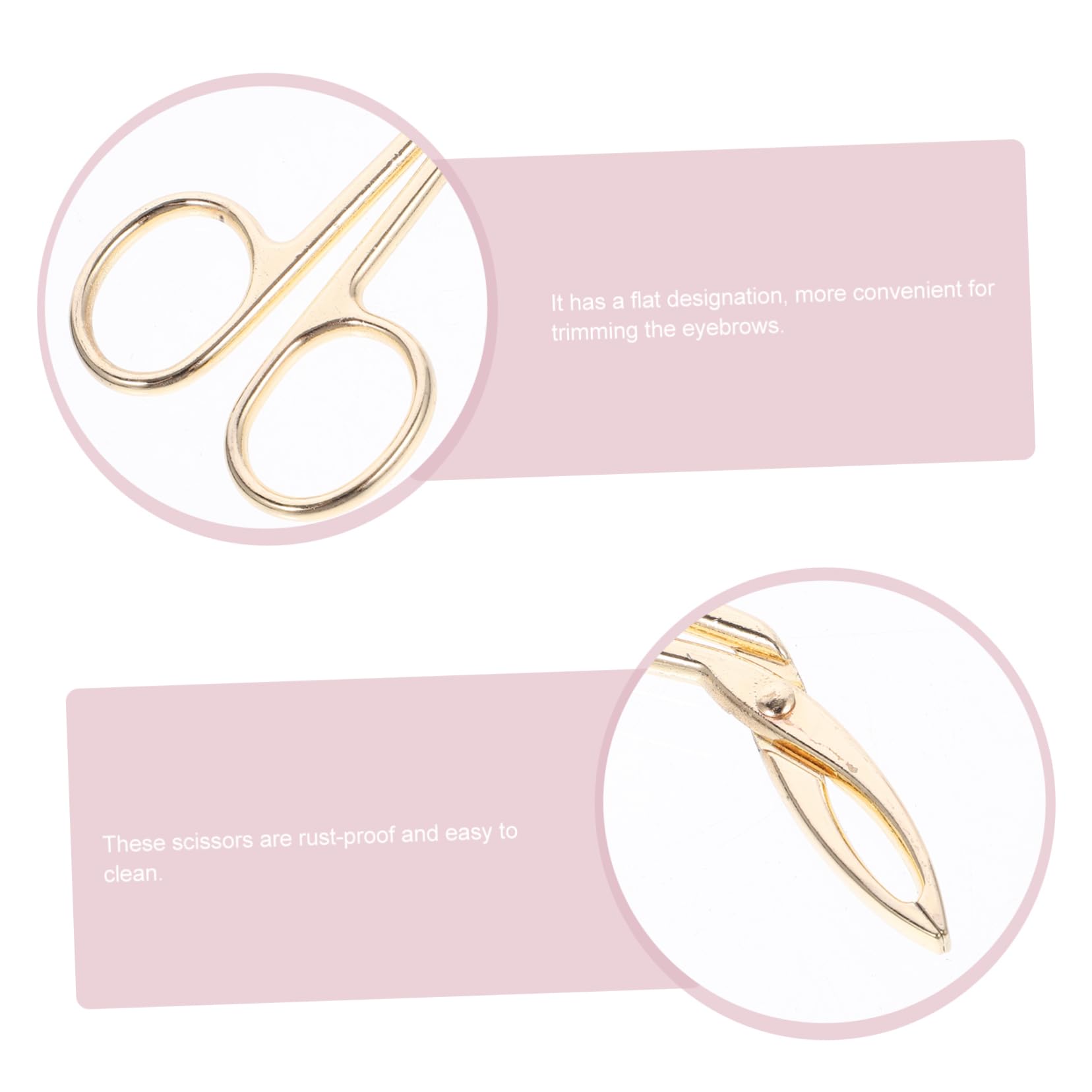 Healeved 3-Piece Stainless Steel Facial Hair Tweezers Set - Slant Tip & Pointed Eyebrow Tweezers with Golden Eyebrow Clips - Perfect for Eyebrow Shaping, Facial Hair Removal & Makeup Application