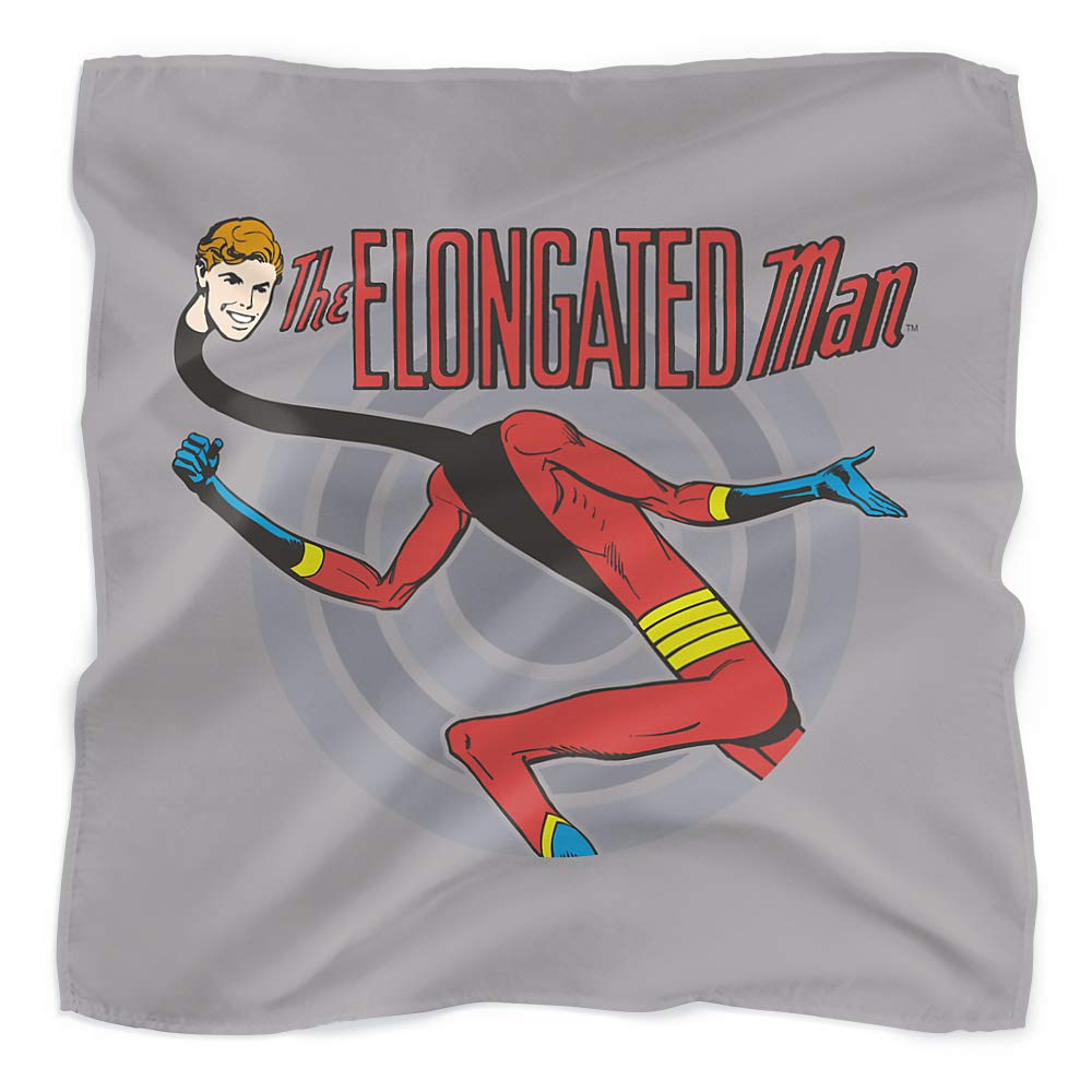 Justice League Elongated Man Bandana - 21x21 Inches Superhero Scarf for Cosplay, Comic Con & DC Fans - Perfect for Costume Accessories & Themed Parties