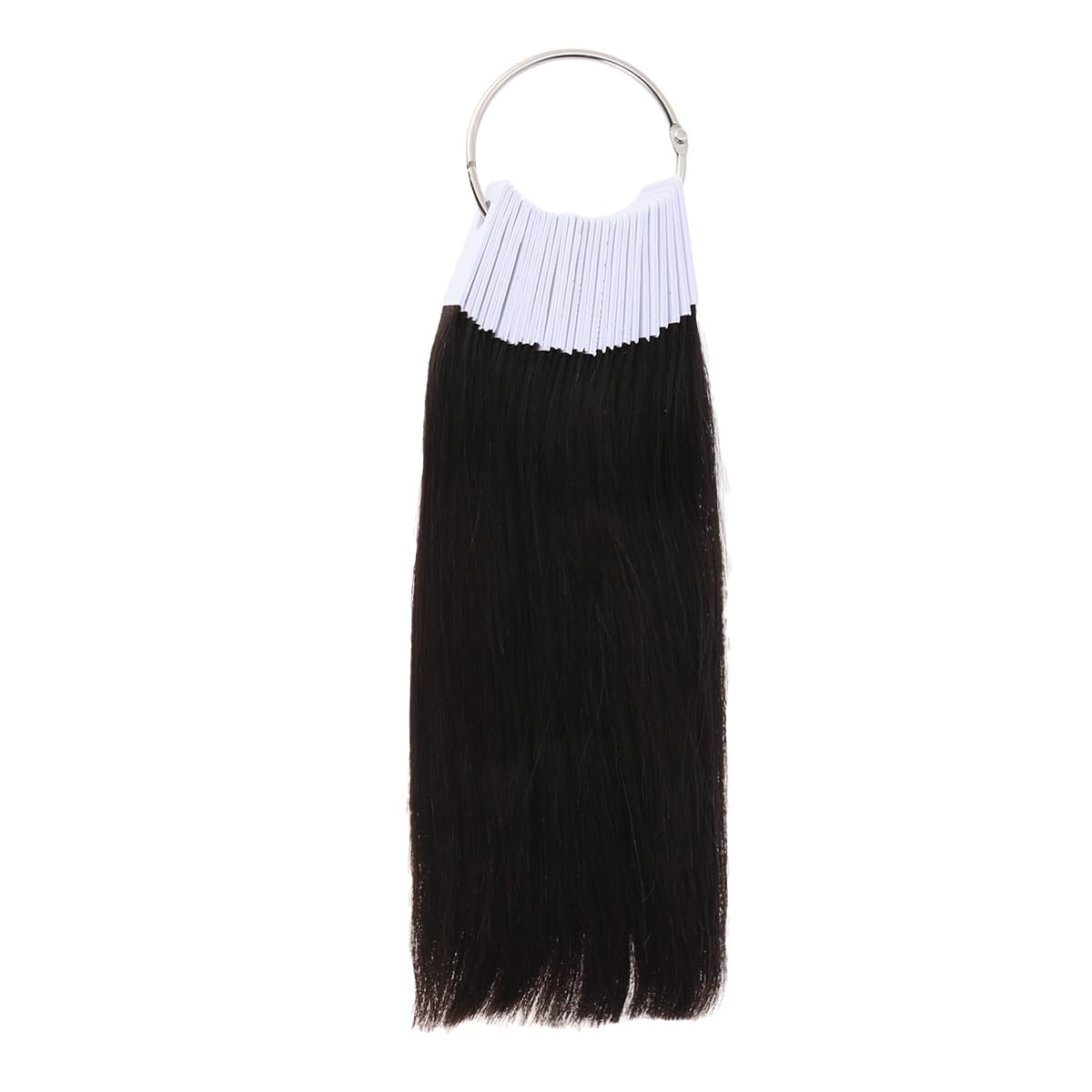 30Pcs Real Human Hair Color Rings - 3 Degree Color Testing Samples for Hair Stylists & Salons | Perfect for Hair Color Matching & Client Consultations