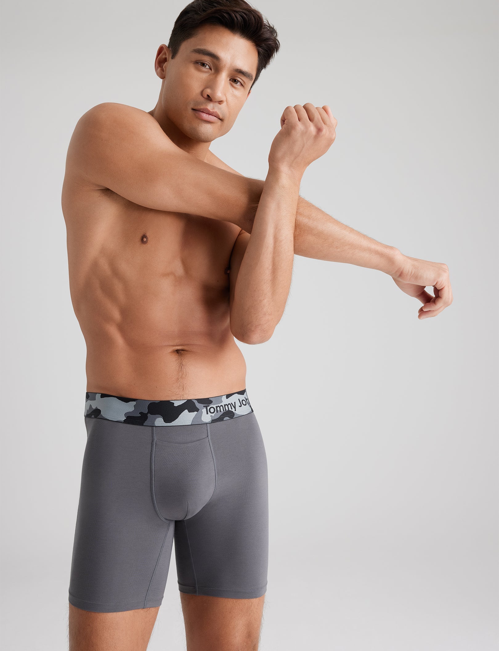Cool Cotton Mid-Length Boxer Briefs for Men - 6 Pack | Soft, Breathable & Comfortable Underwear for Everyday Wear, Workout & Sleep