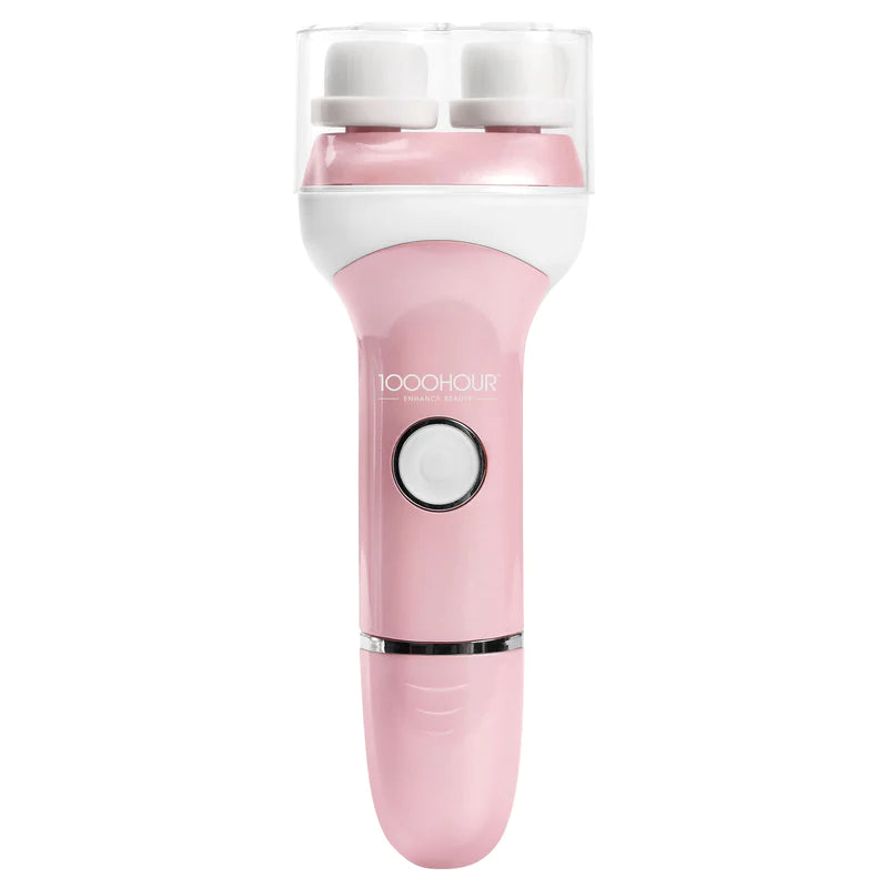 1000 Hour Rechargeable Facial Cleansing Brush Set - Deep Pore Cleaner for Acne & Blackheads - Perfect for Daily Skincare & Travel Beauty Routine