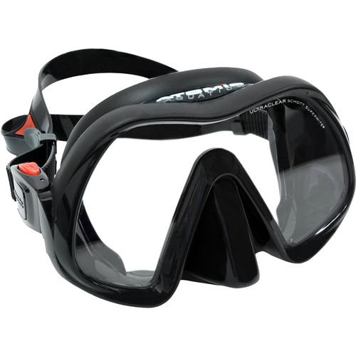Atomic Aquatics Venom Frameless Single Lens Scuba Diving Mask - Low Volume Snorkeling & Freediving Gear for Clear Underwater Vision | Perfect for Ocean Exploration, Coral Reef Viewing, and Professional Diving