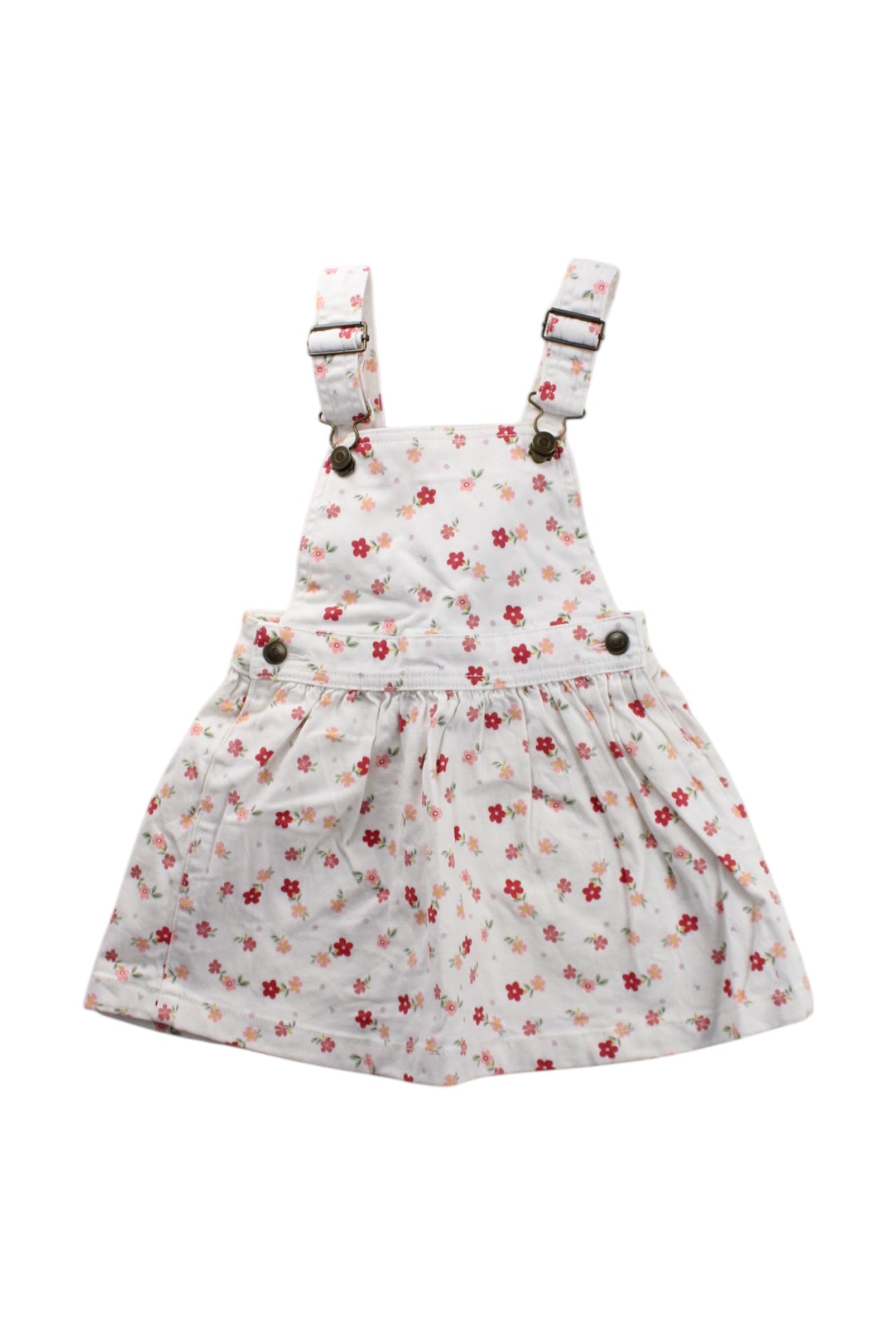 Anko Floral Overalls Dress for Toddlers Girls 4T - Cute & Comfortable Playwear for Spring & Summer Outings