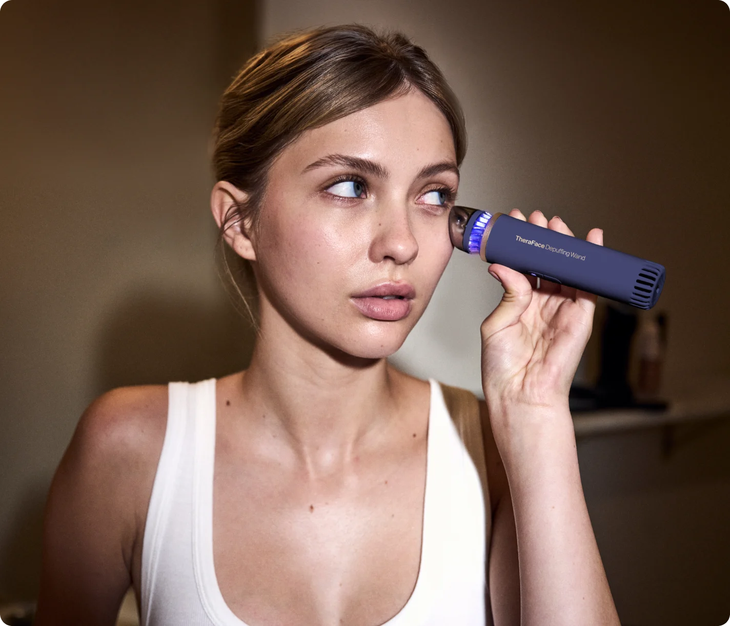 TheraFace Depuffing Wand for Face - Cooling Facial Massager for Puffiness & Dark Circles - Skin Care Tool for Relaxation & Anti-Aging - Perfect for Morning Routine & Post-Workout Recovery