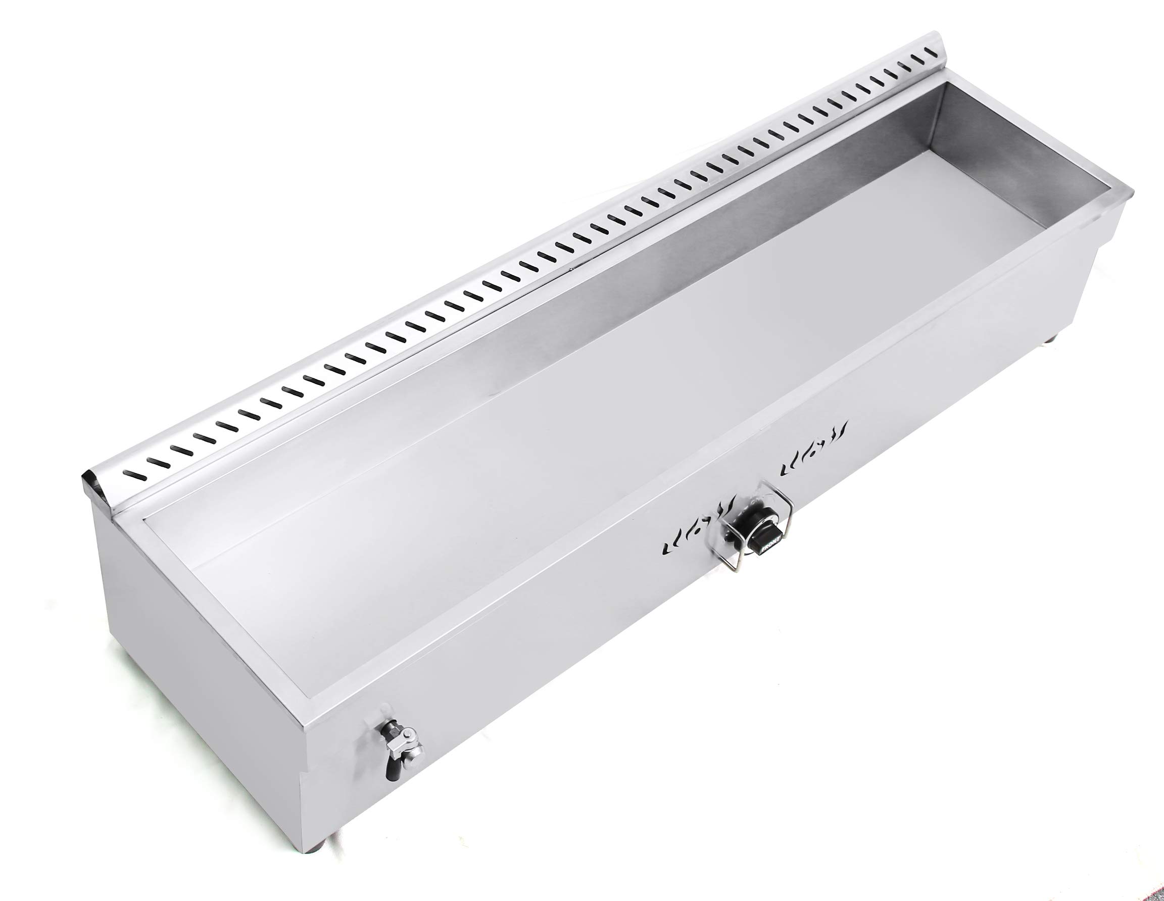 Commercial Propane Food Warmer - 5 Pan Buffet Bain Marie Soup Heater with 110V Steam for Catering, Restaurants & Outdoor Events - Perfect for Buffets, Canteens & Large Gatherings
