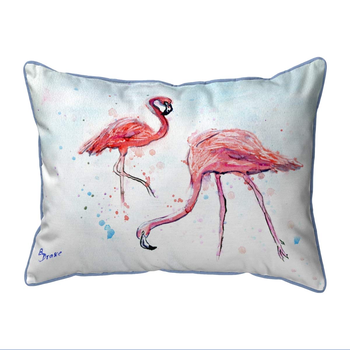 Betsy Drake ZP643 Decorative Throw Pillow 20x24 Inches - Soft Multi-Color Cushion for Sofa, Bed, Living Room & Home Decor