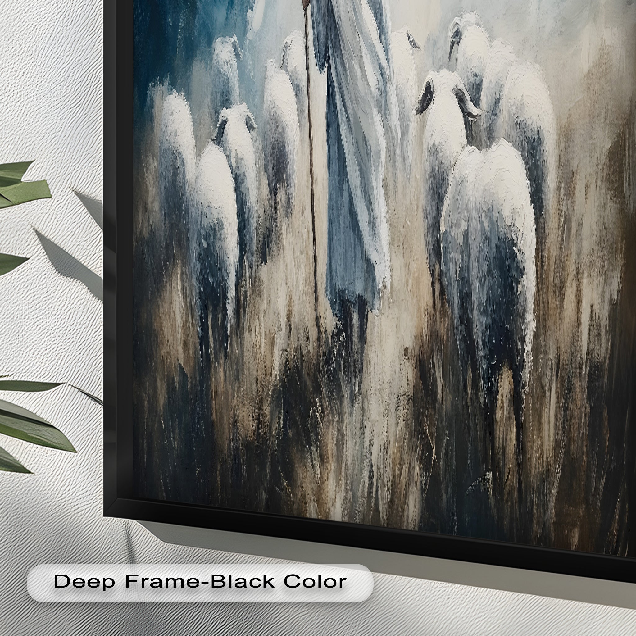 1 Peter 1:19 - The Lamb of God Bible Verse Oil Painting - Religious Wall Art for Home, Church & Office Decor