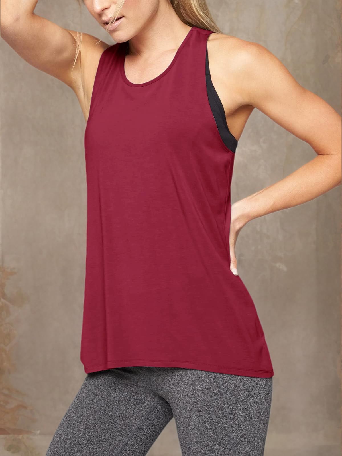 Premium Mippo Women's Workout Tops - Breathable Yoga Shirts & Athletic Tank Tops for Gym, Running & Summer Fitness | Moisture-Wicking Activewear for Yoga, Pilates & Cardio Workouts