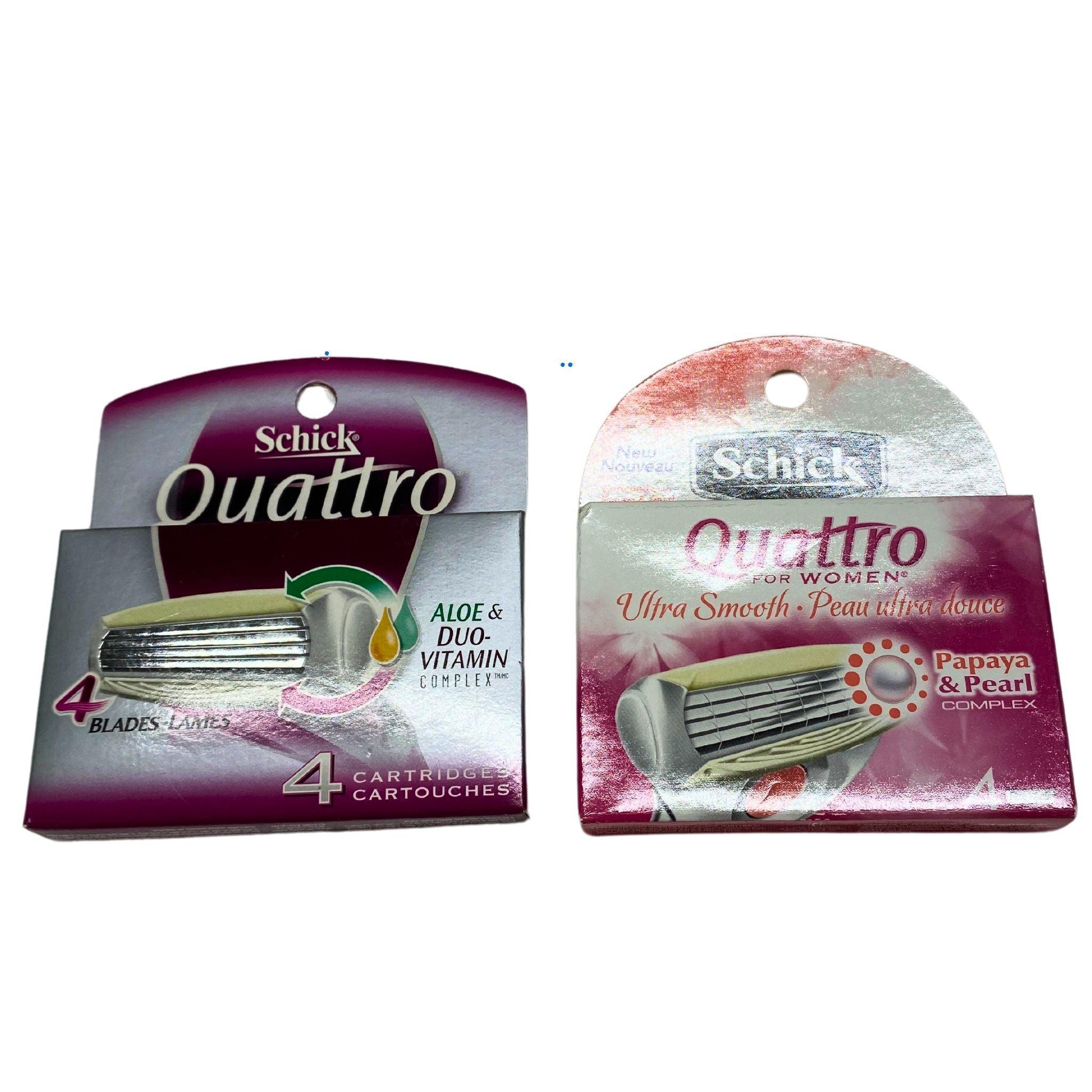 Schick Quattro for Women Ultra Smooth Razor Refill Cartridges - 50 Pack | Smooth & Comfortable Shaving for Sensitive Skin | Perfect for Travel, Gym & Everyday Use