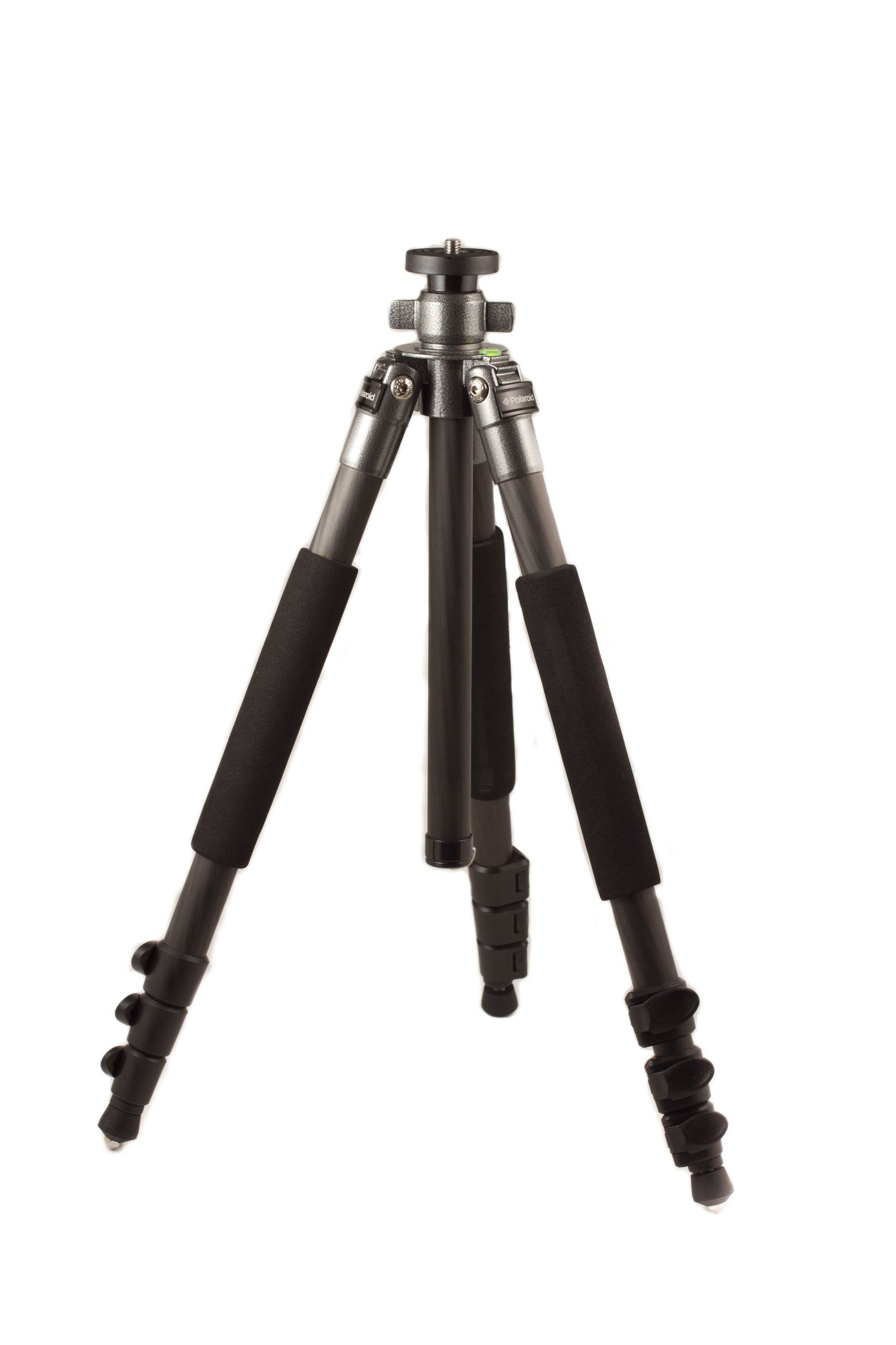 **Polaroid 165cm Carbon Fiber Tripod with Removable Ball Head & Quick Release Plate - Lightweight & Stable for Travel, Photography, Vlogging & Outdoor Adventures**