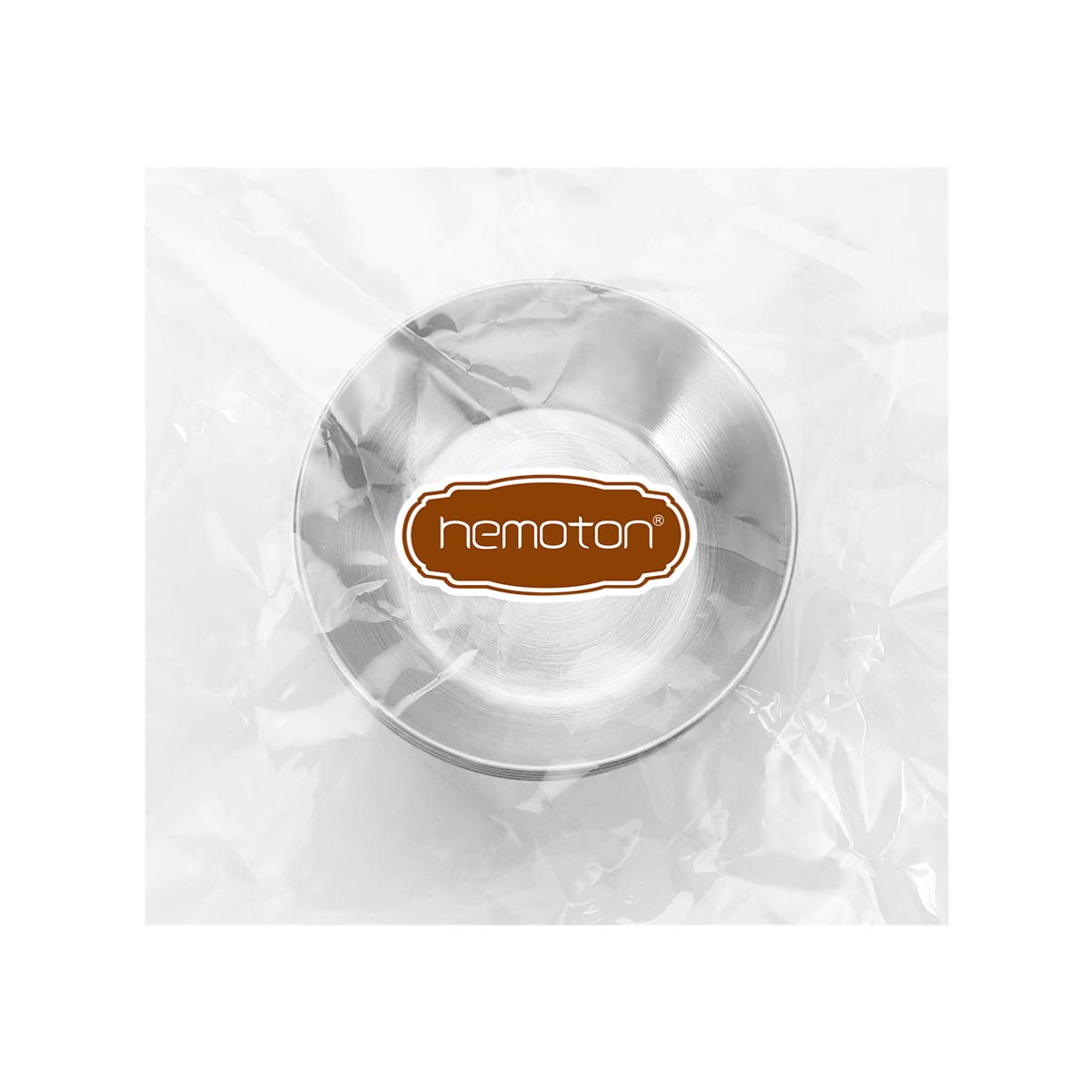 Hemoton 4-Piece Stainless Steel Mini Sauce Bowls - 3.15 Inch Round Sushi Dipping Dishes, Seasoning Saucers & Appetizer Plates for Asian Cuisine, Condiments, and Party Snacks - Perfect for Restaurants, Home Kitchens, and Entertaining
