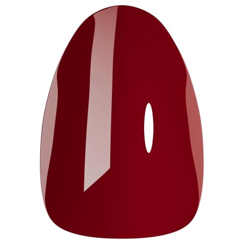 oval burgundy red