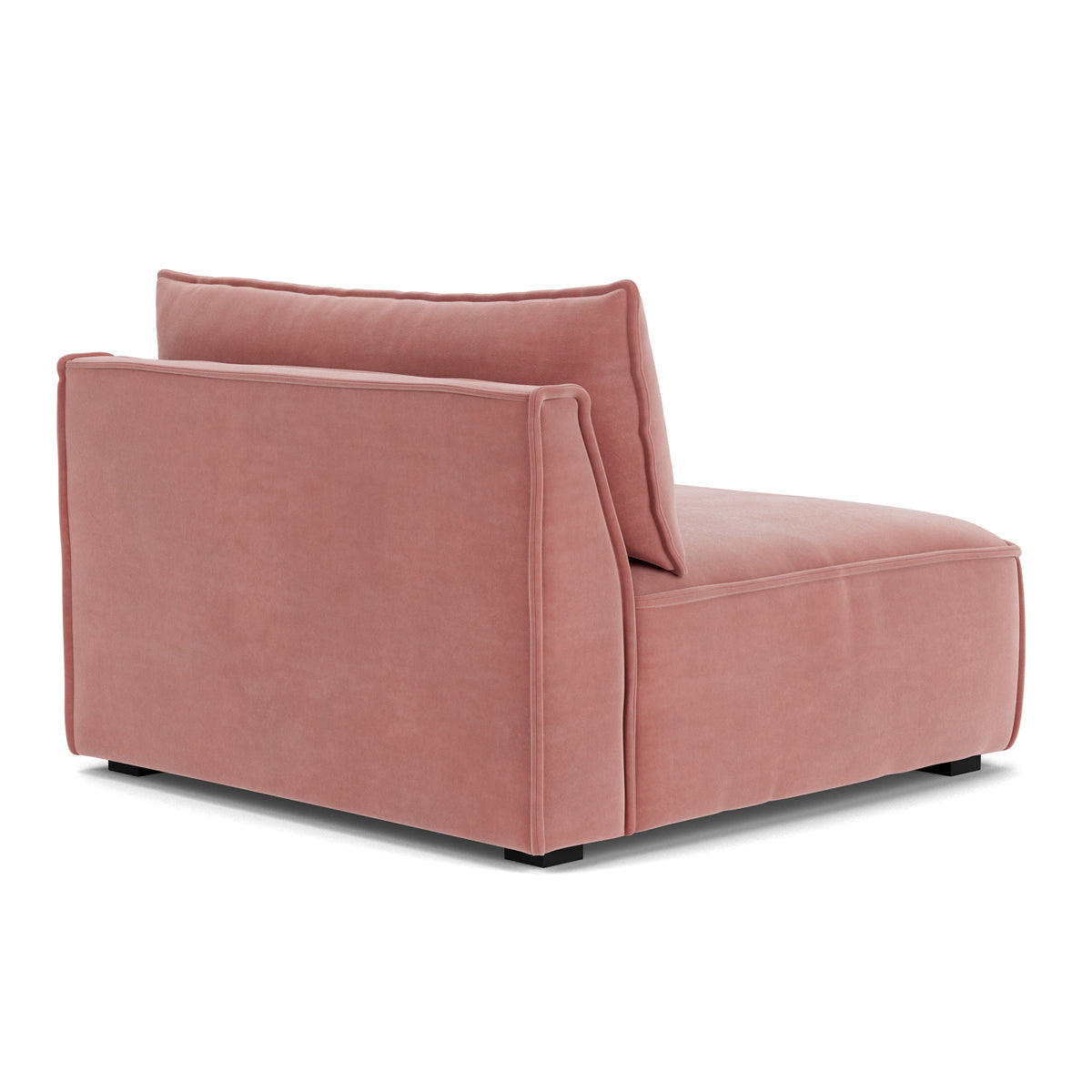 Daphne Velvet 1 Seater Modular Sofa (Armless) - Modern Living Room Furniture for Small Spaces & Apartments
