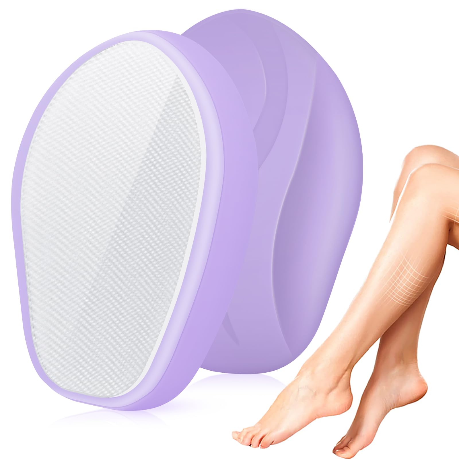 Nano Crystal Hair Removal Stone - Painless & Reusable Hair Remover for Men & Women | Quick & Easy Crystal Hair Eraser for Smooth Skin | Perfect for Face, Legs, Arms & Bikini Line