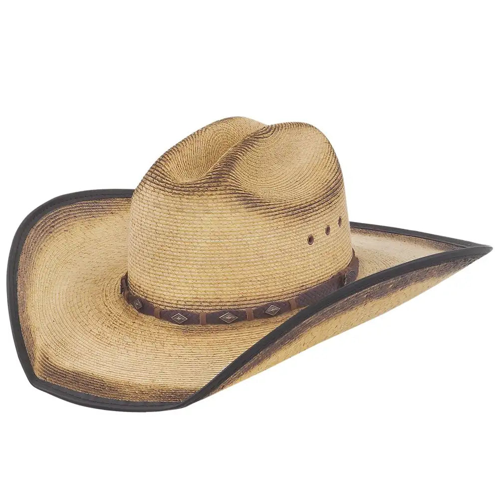 Justin Trigger Straw Cowboy Hat - Western Style Sun Hat for Men & Women - Perfect for Rodeo, Country Music Festivals & Outdoor Adventures